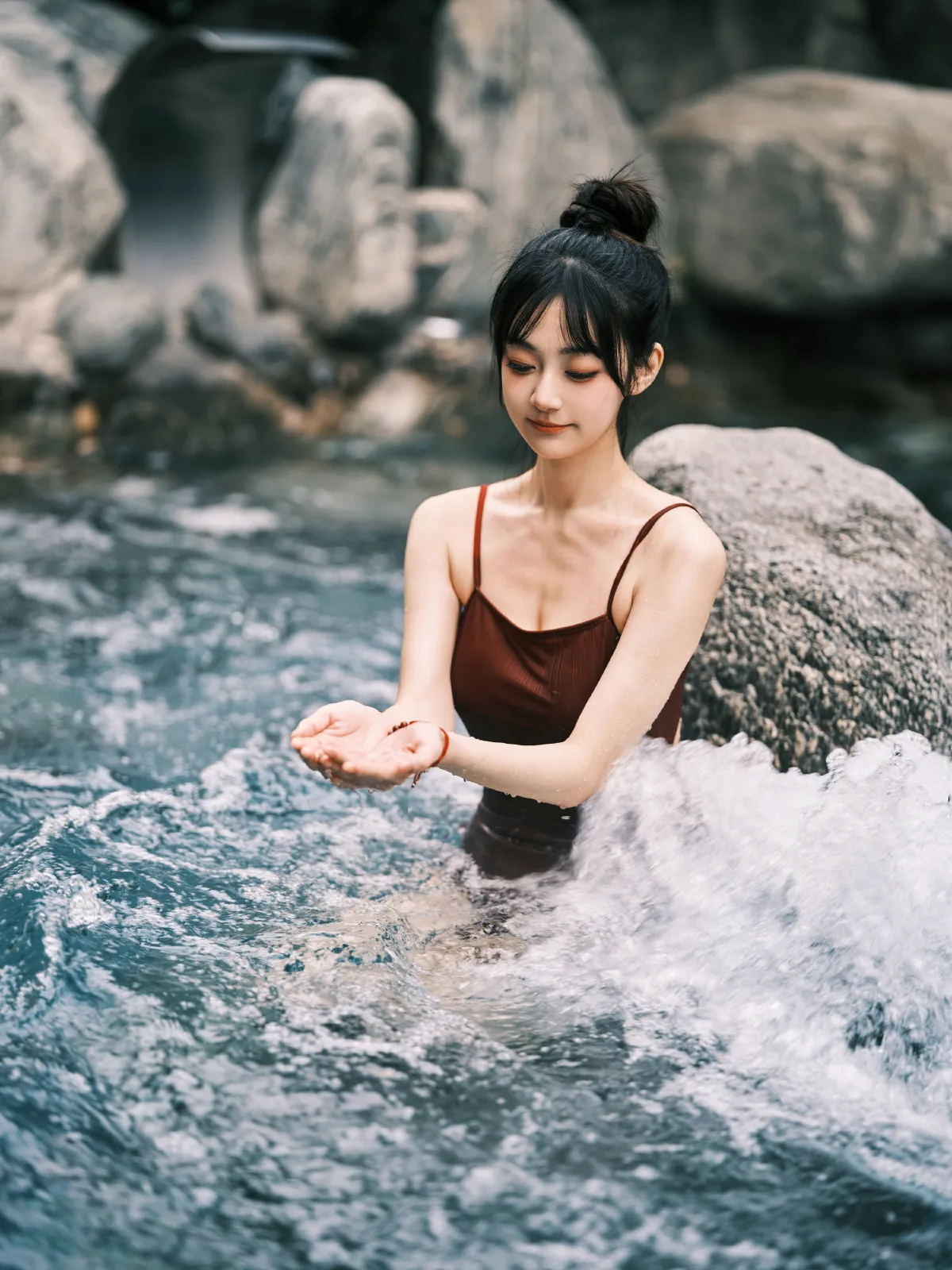 温泉红