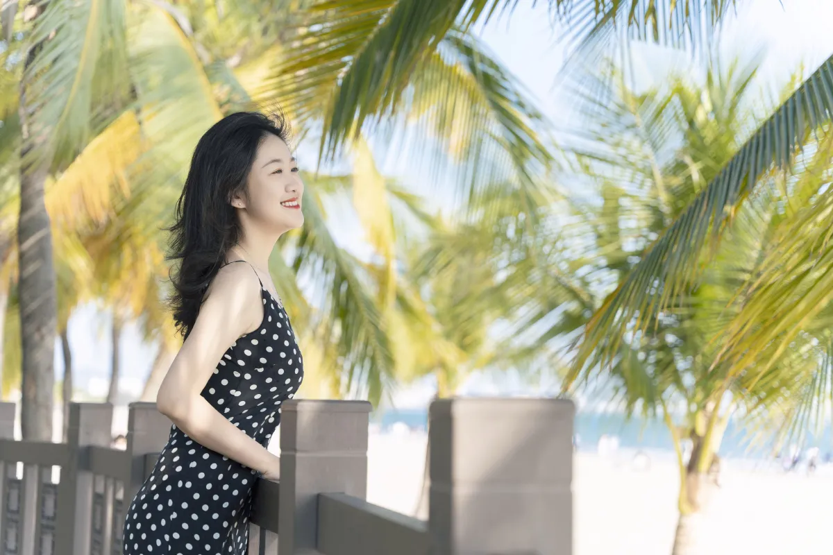海边点点裙2