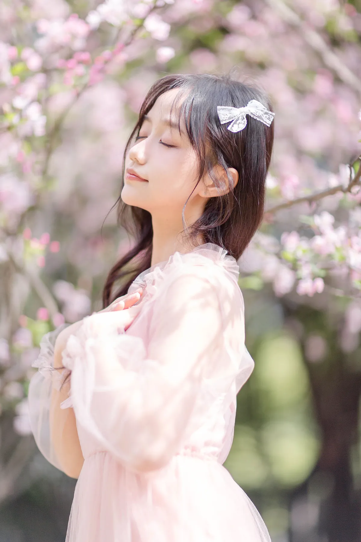 Sweet香菜丸子_静怡《春日海棠》美图作品图片3