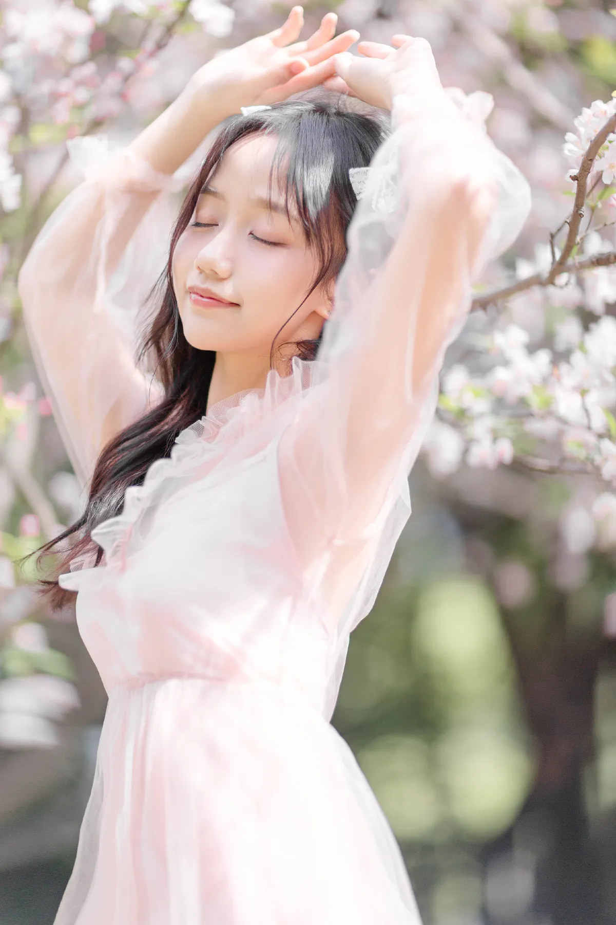Sweet香菜丸子_静怡《春日海棠》美图作品图片4
