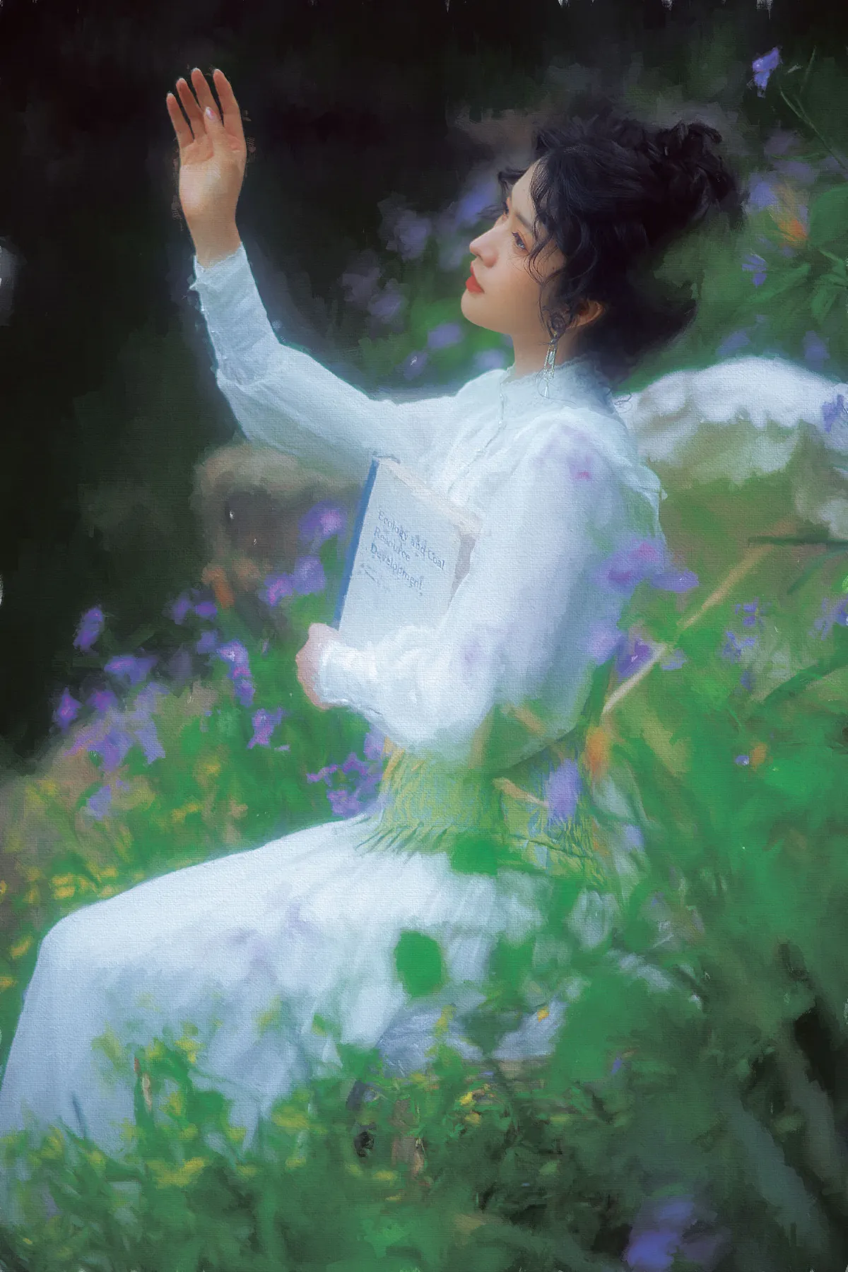 撑阳伞的少女3