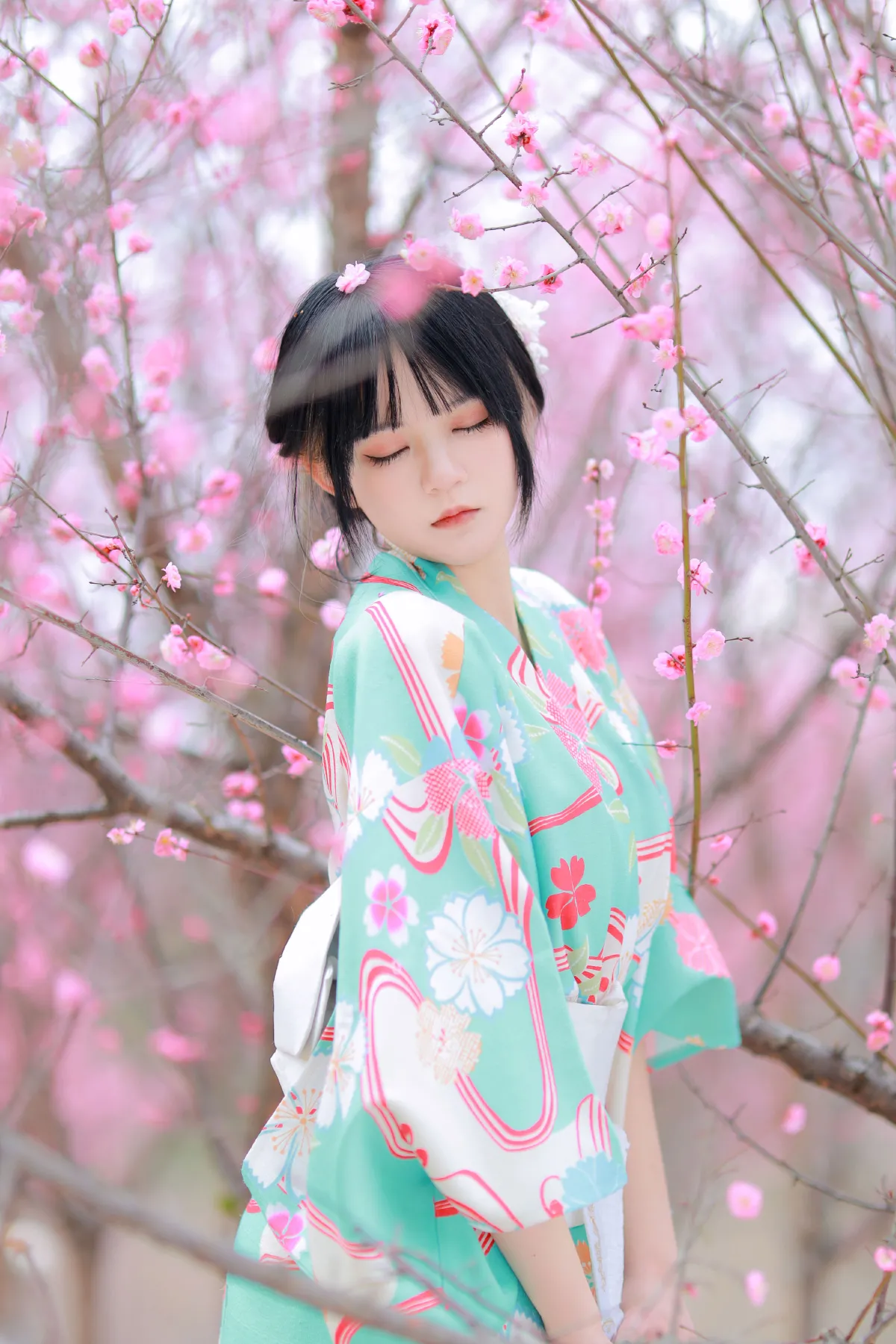 和服樱花