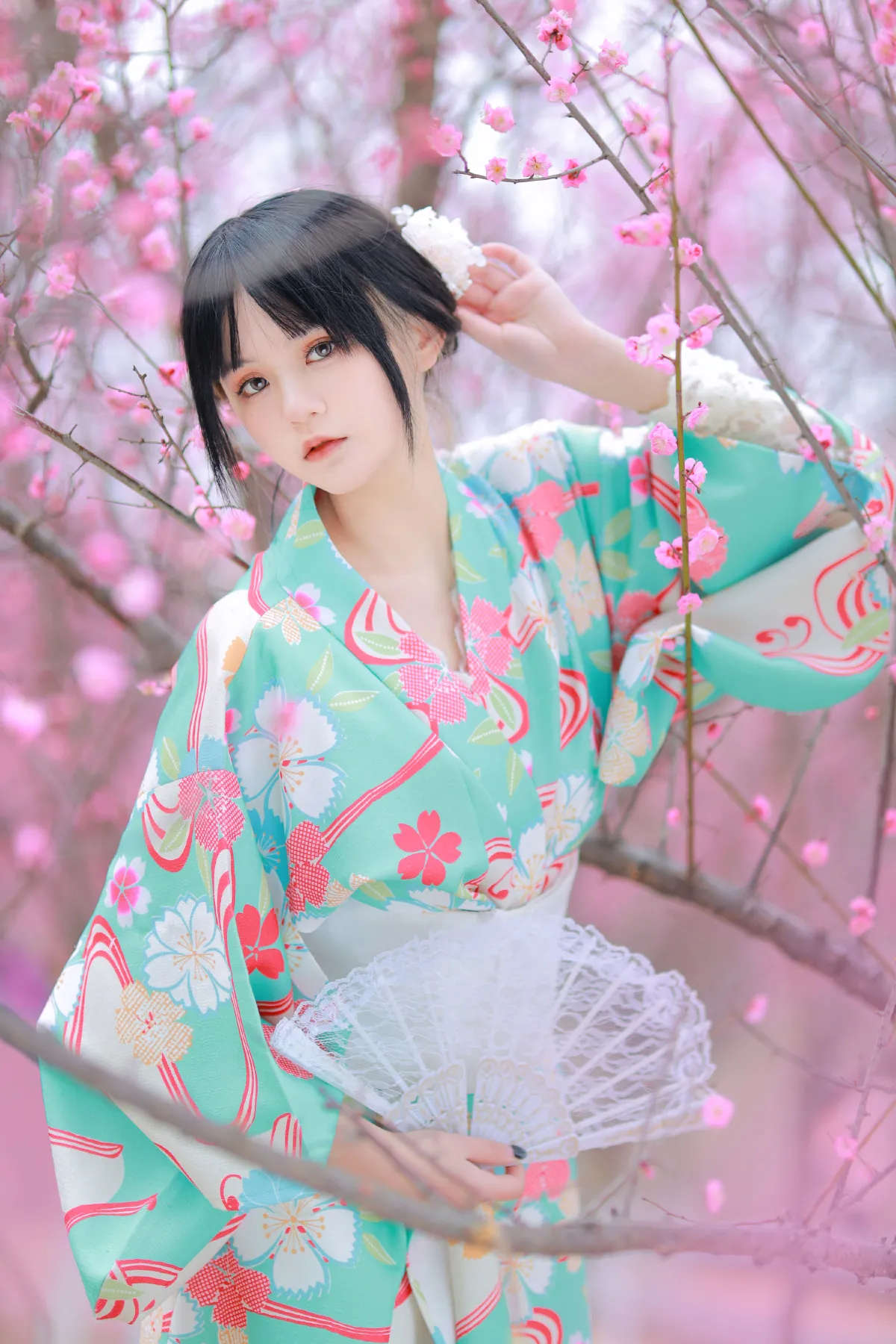 和服樱花