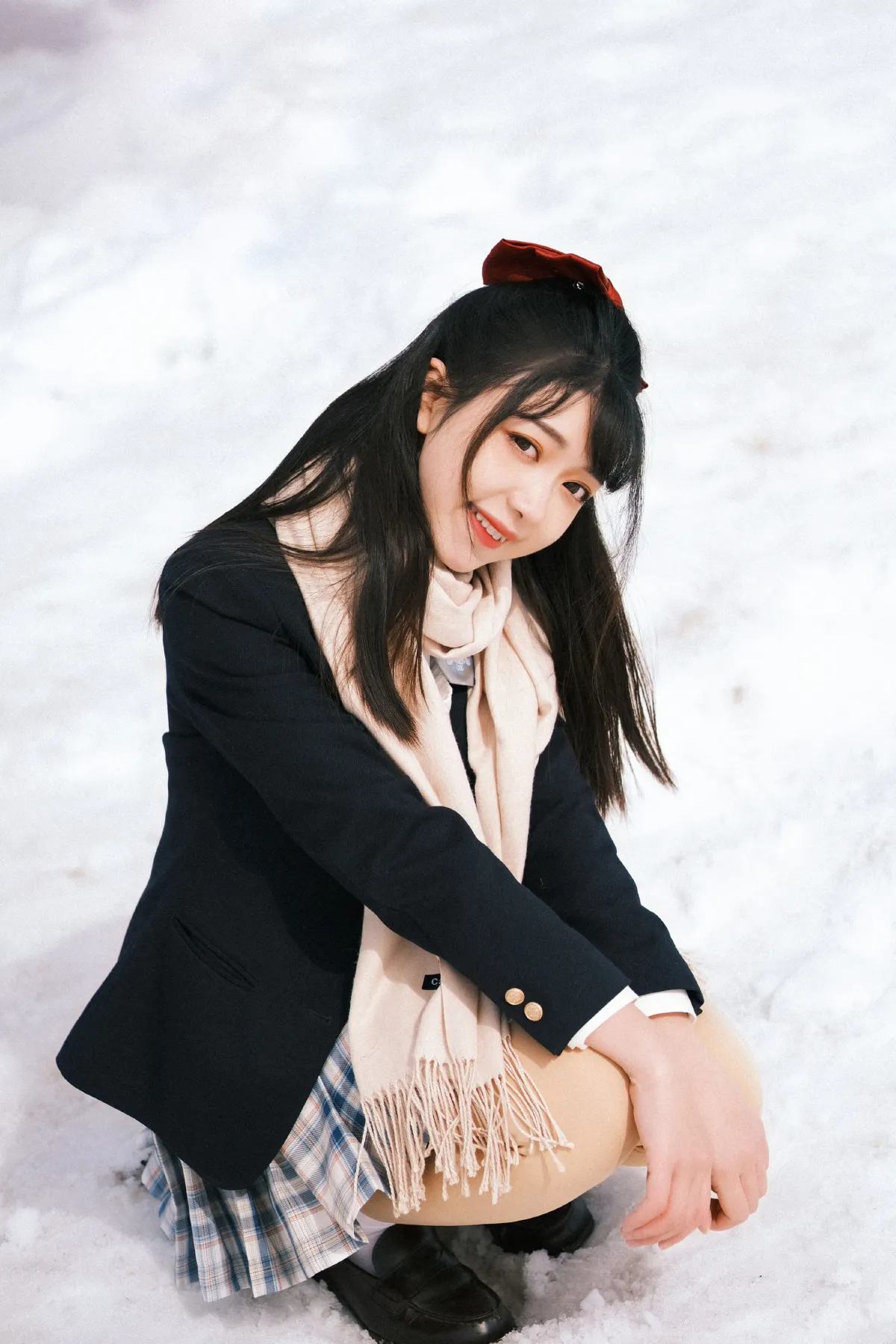 日系少女雪景写真3