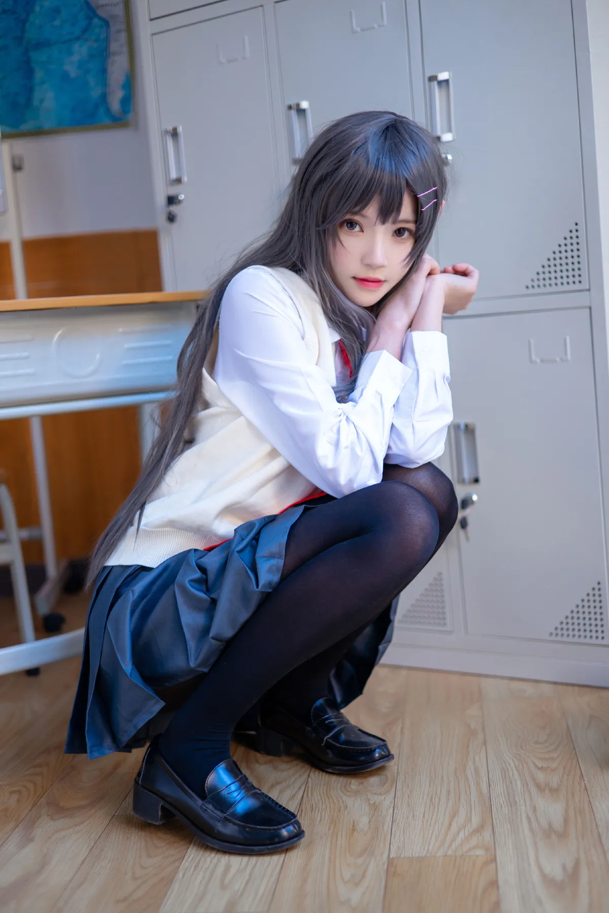 清风无忌_桜桃喵《麻衣学姐制服cosplay 》美图作品图片3