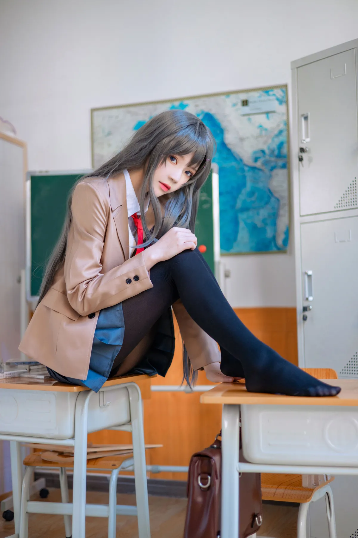 麻衣学姐制服cosplay 