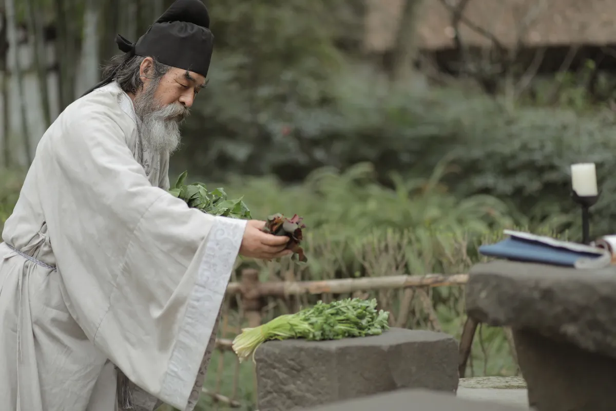 谢散人_汉服爷爷云中鹤《杜甫》美图作品图片4