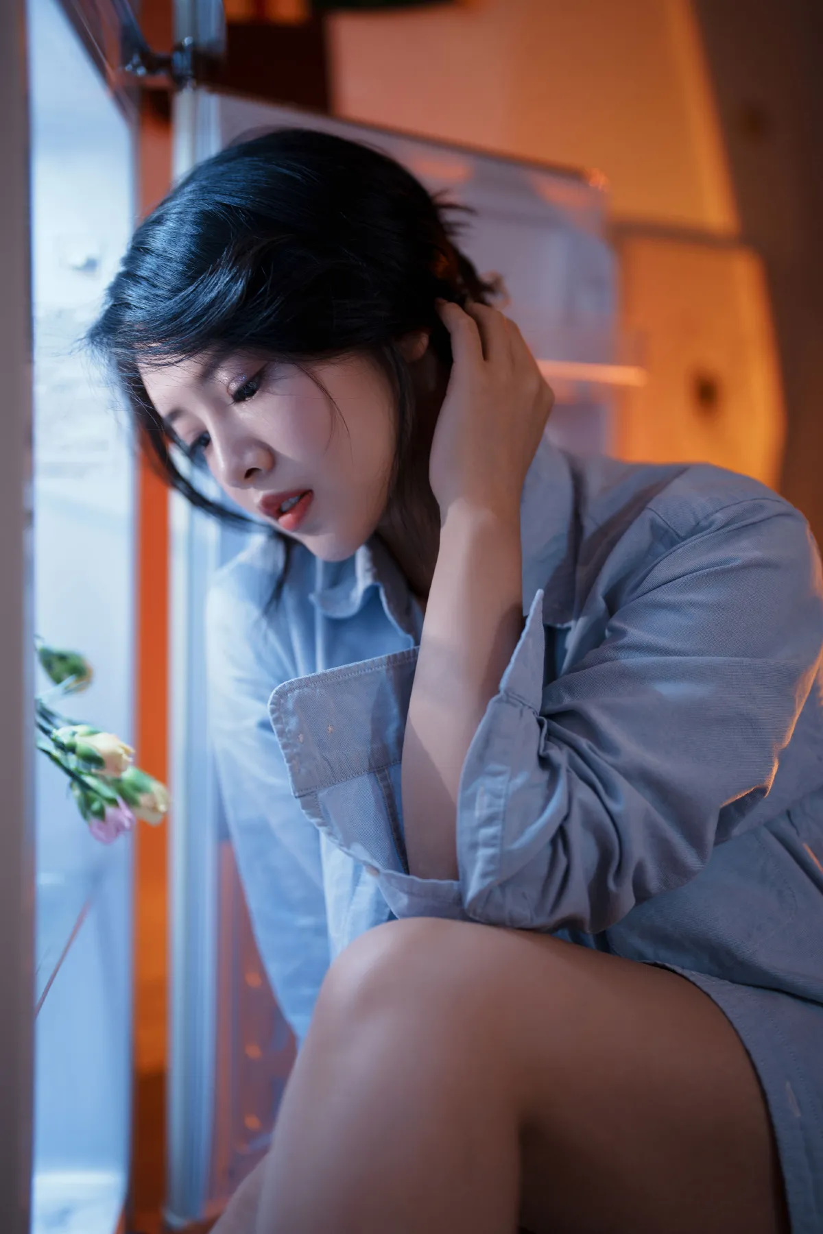 夜半偷偷趴冰箱，一点点微光摄影