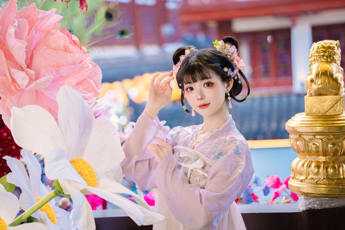 雷斯写真集_丝言不吃包子《豫园花朝节-花神》美图作品图片3