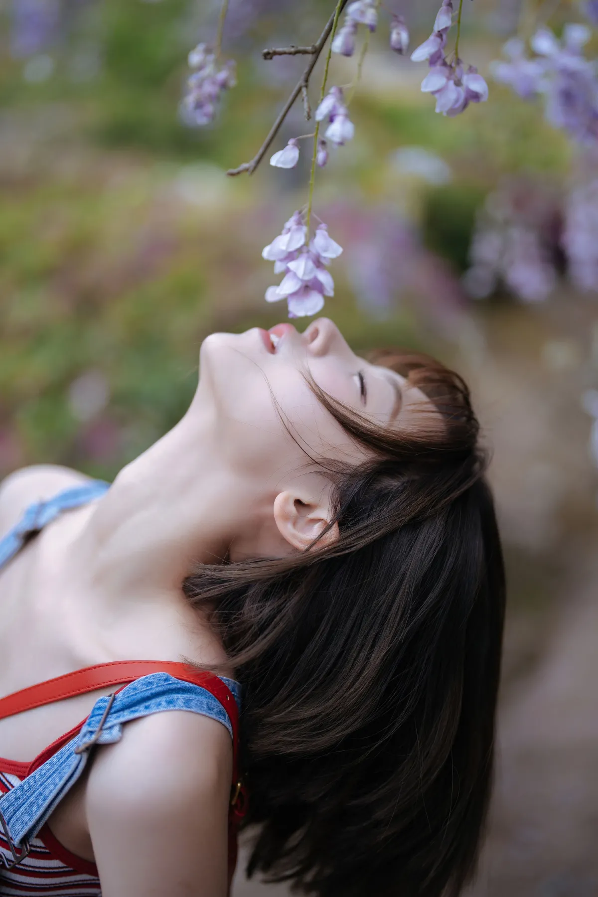 紫藤花开，日系甜妹1