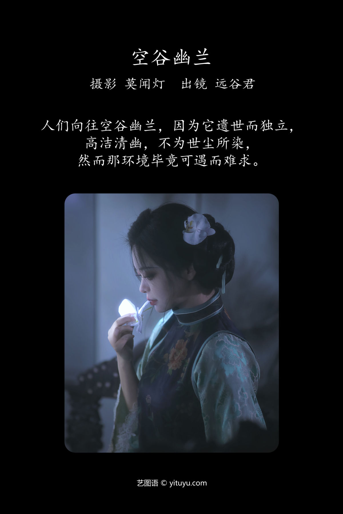 莫闻灯_远谷君《空谷幽兰》美图作品图片2