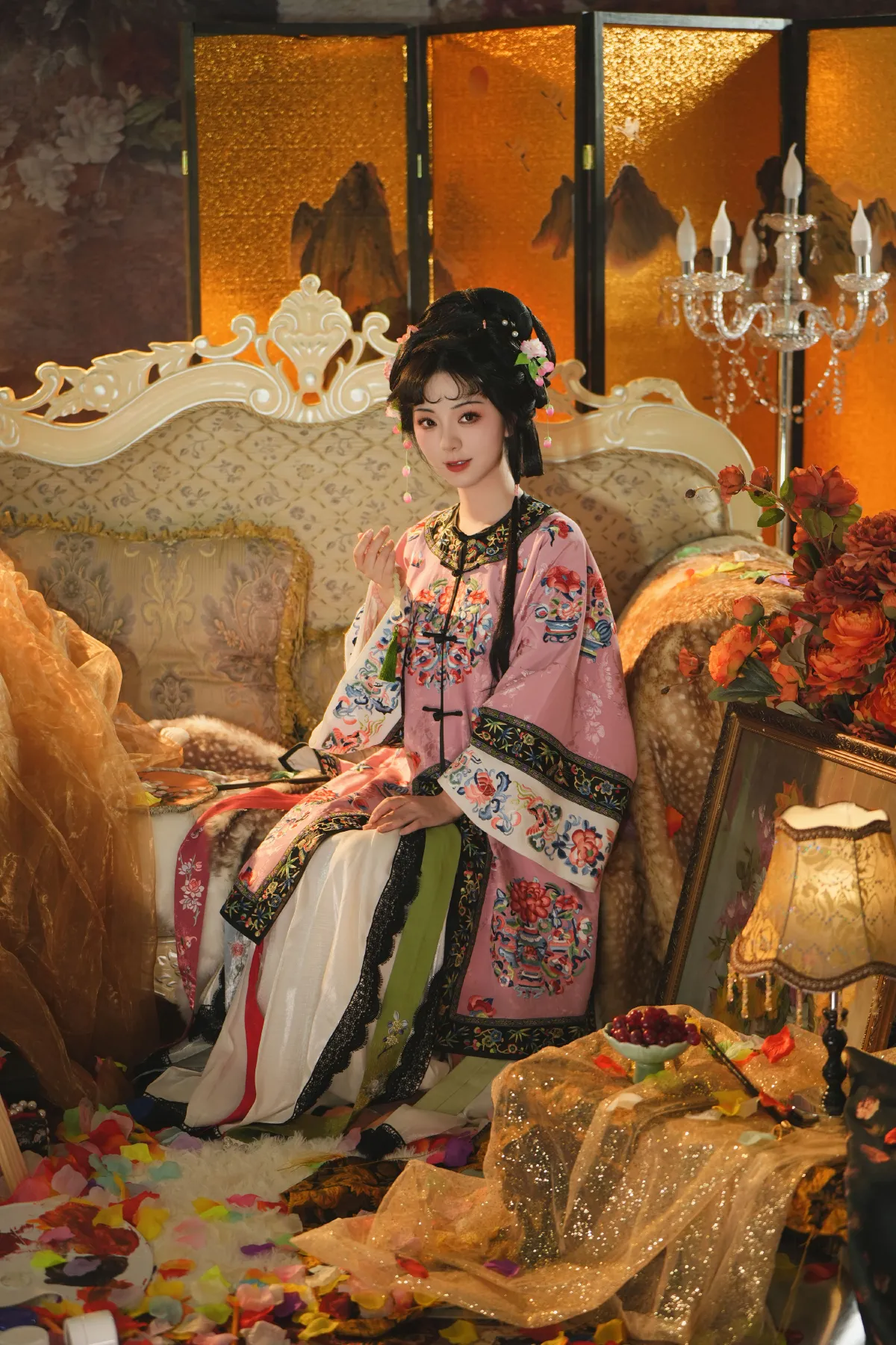 油画清汉女1