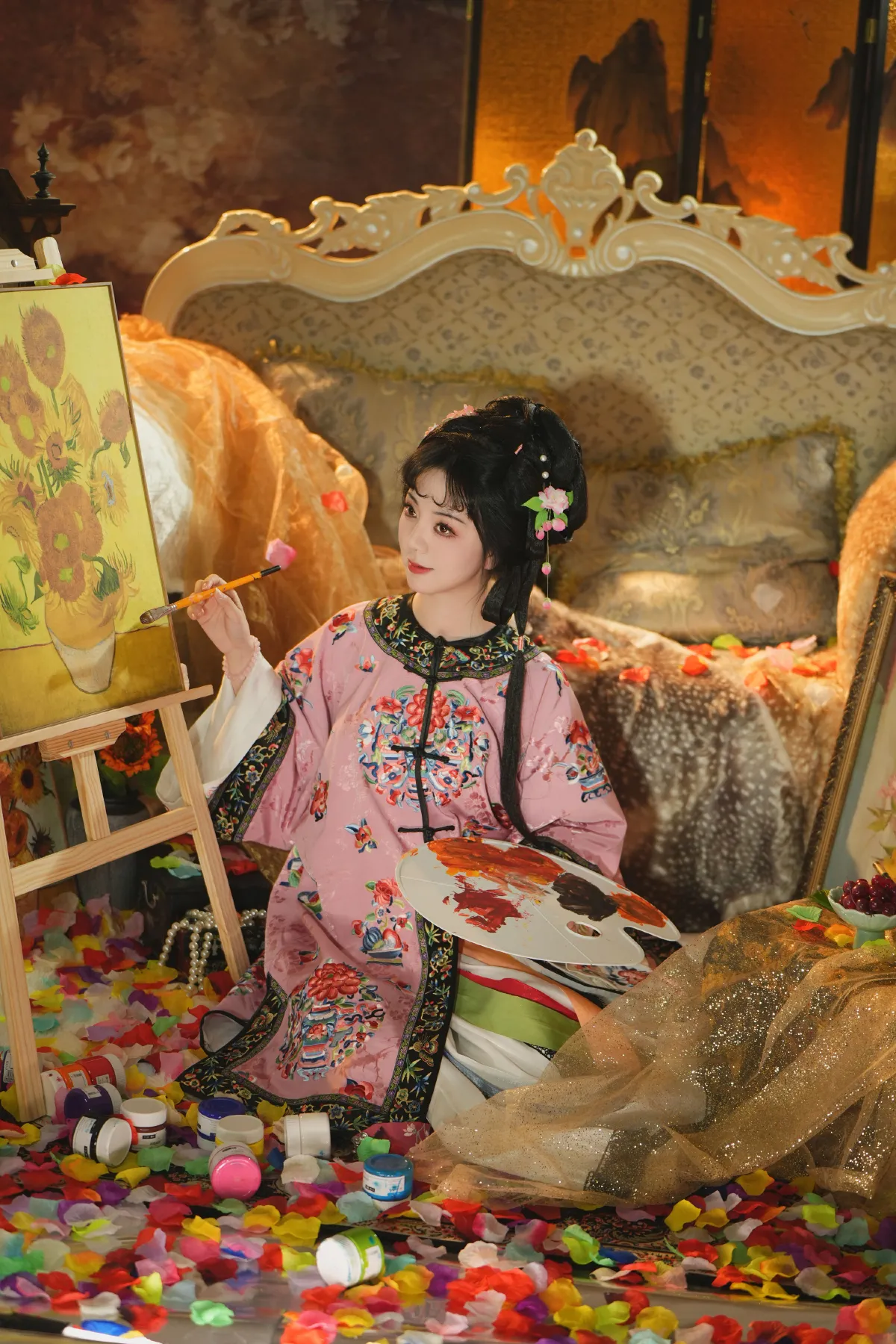 油画清汉女3