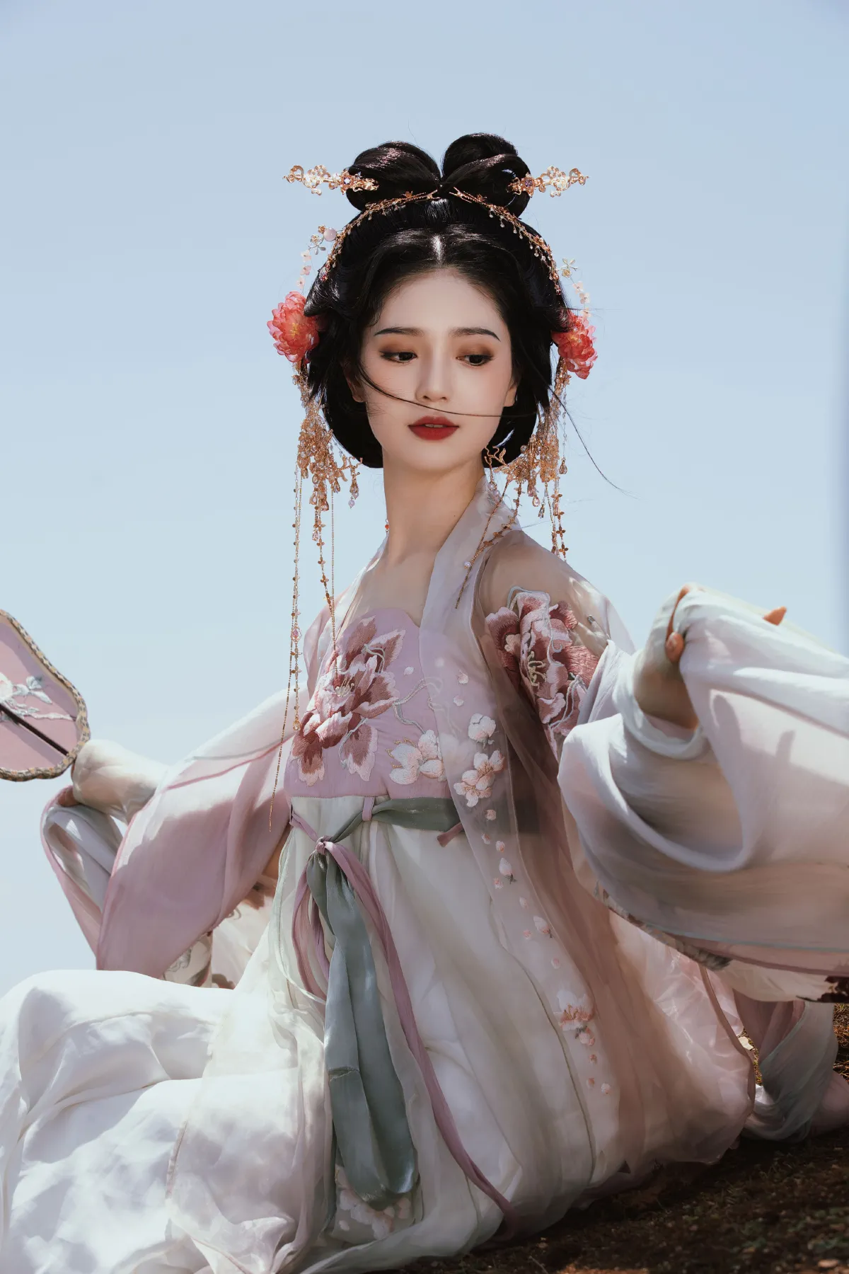 风景古风美女