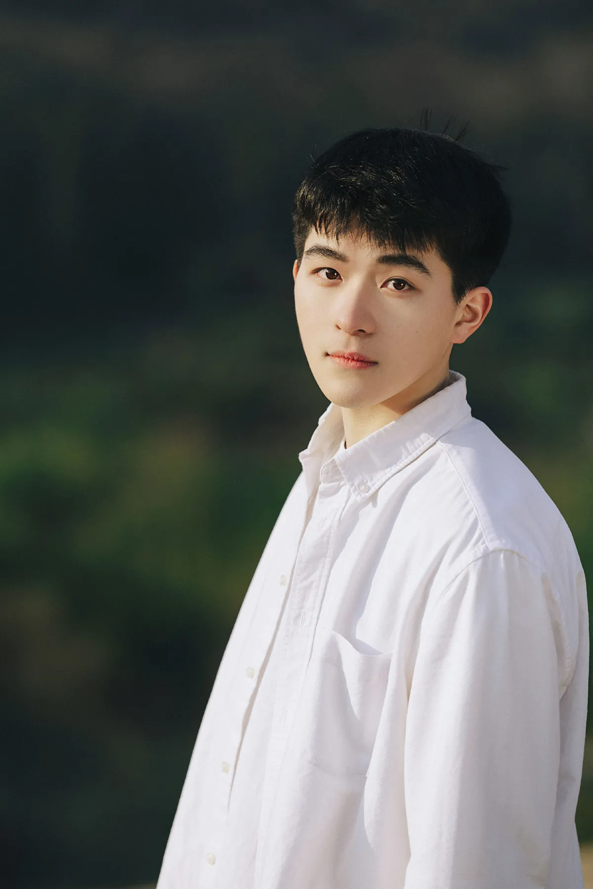 阳光下的白衣少年