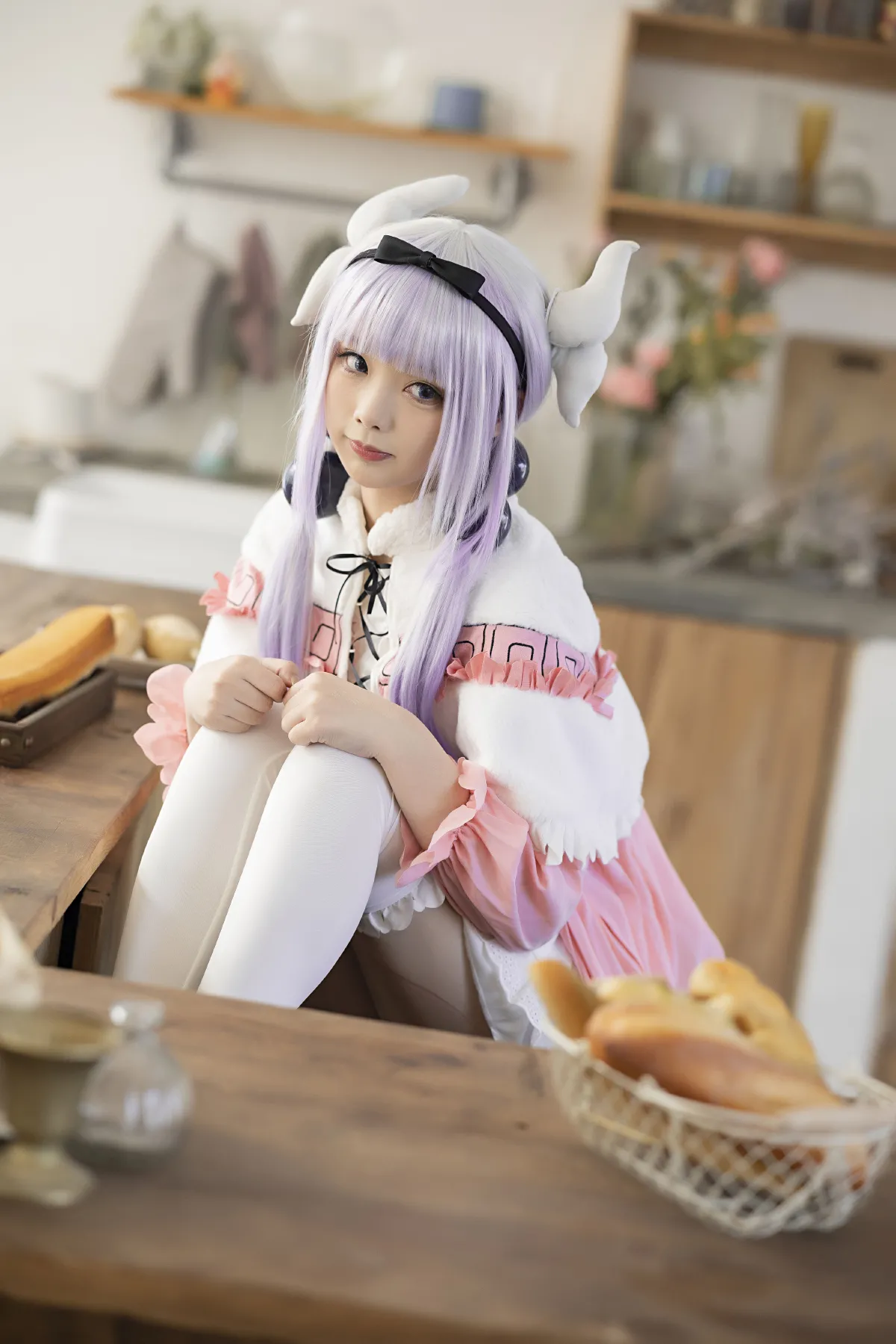 鸿月_夏天是马猴烧酒《小林家的龙女仆》美图作品图片4