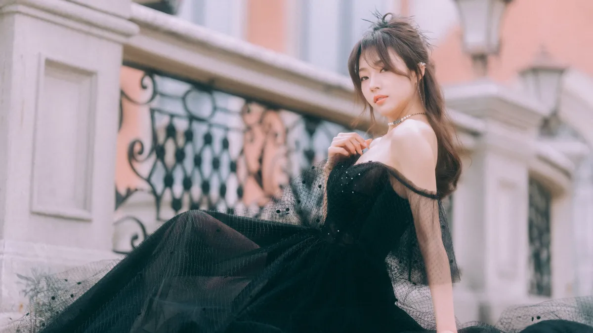 黑色婚纱