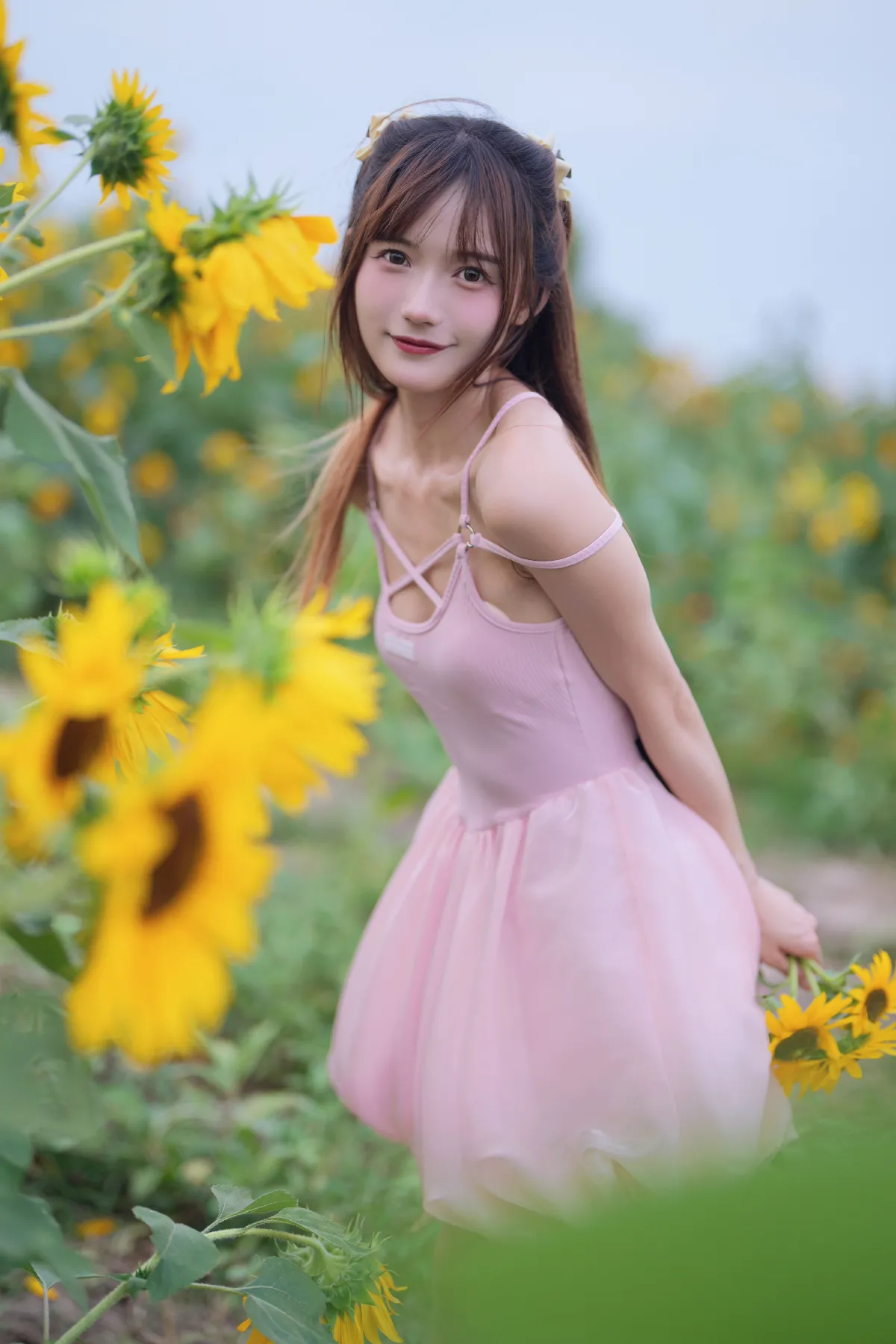 蓝调向日葵少女1
