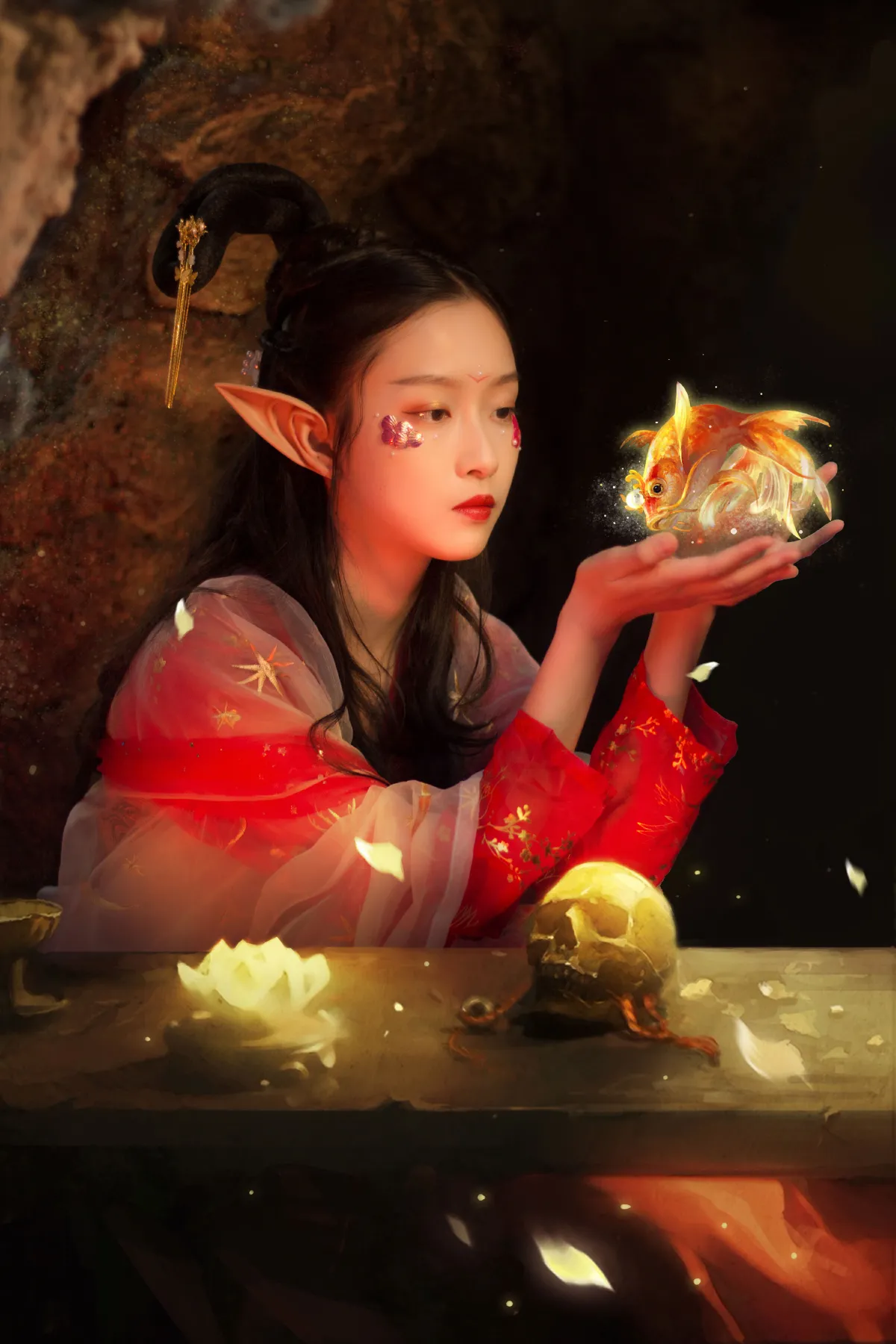 洞穴里的鲤鱼精
