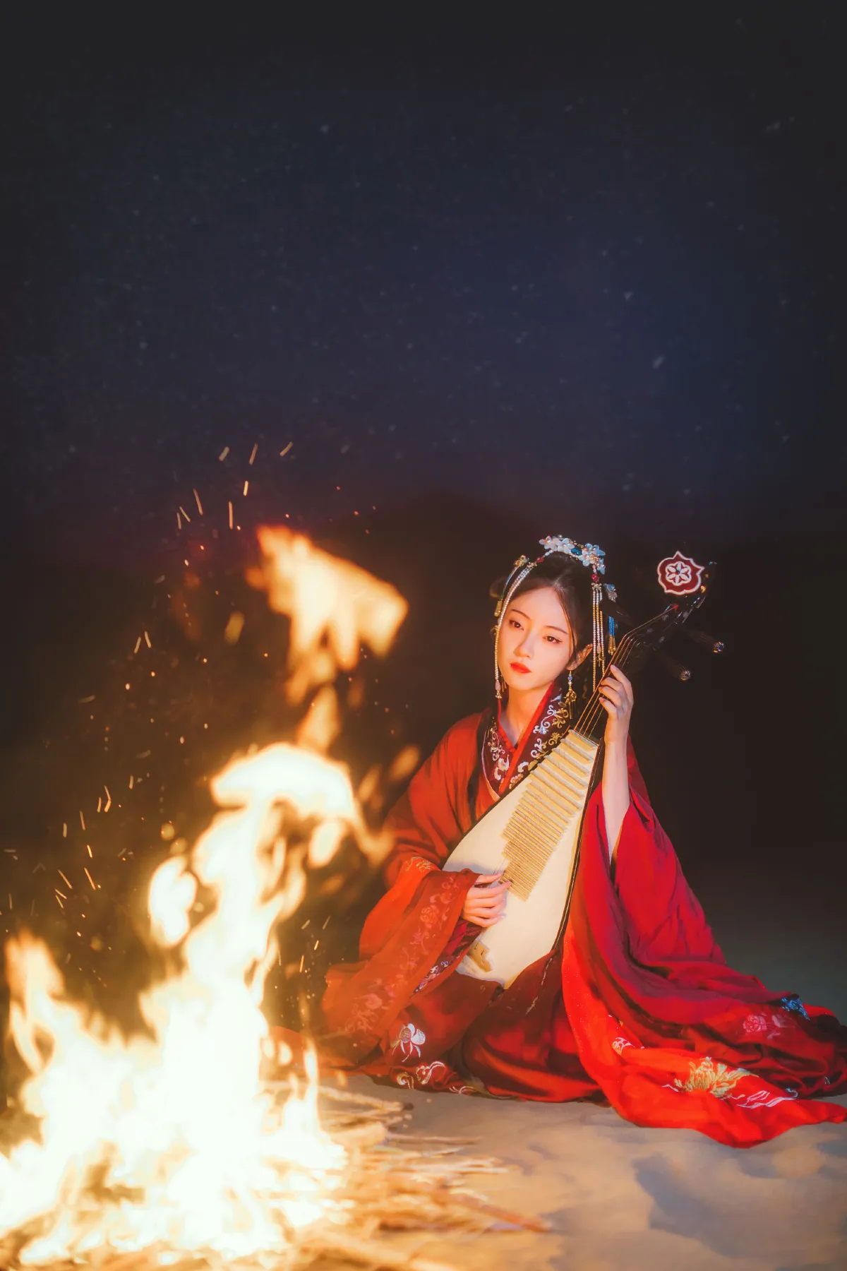 万锦其_小温暖想要个大太阳 《出塞曲》美图作品图片2