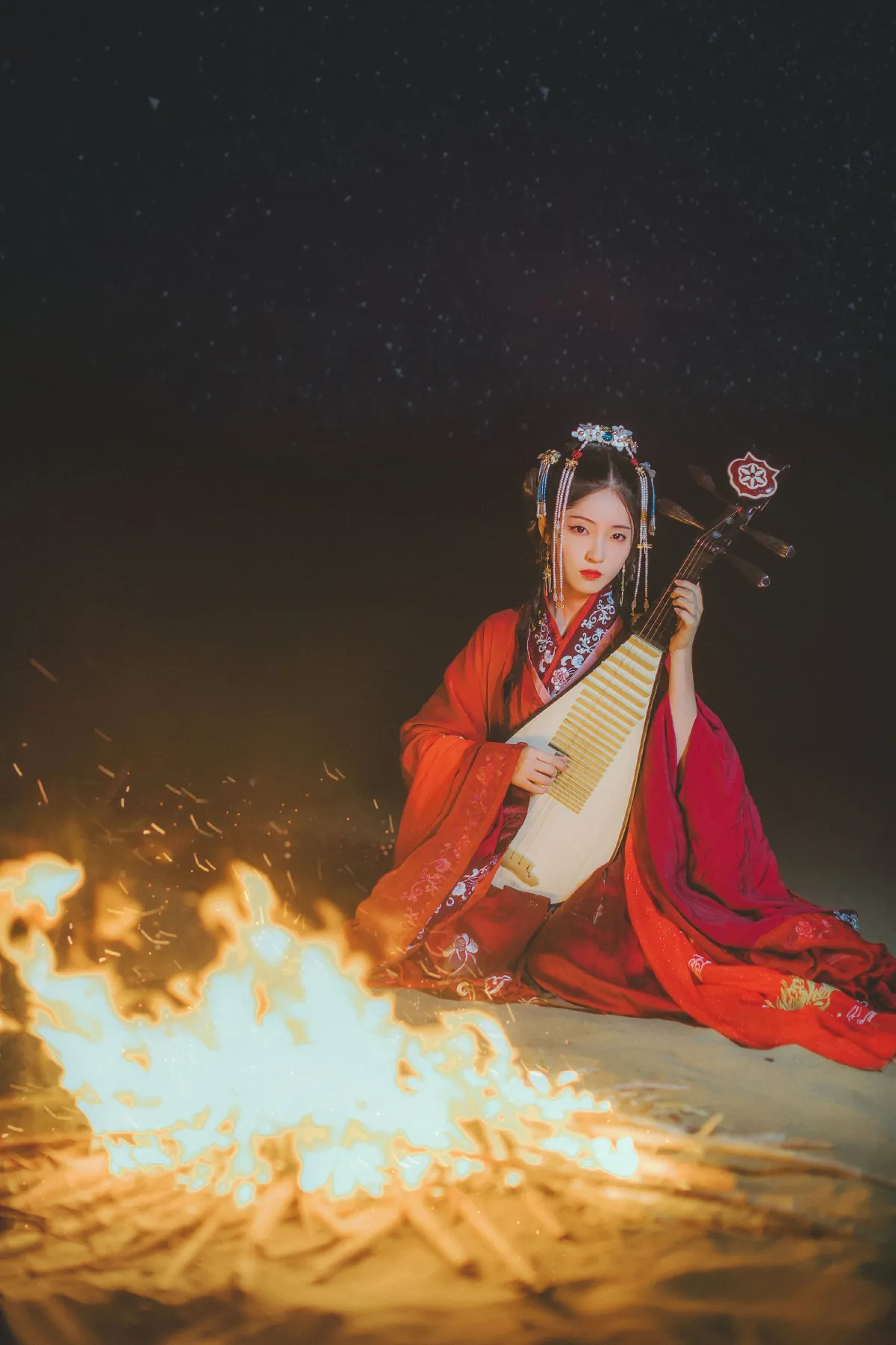 万锦其_小温暖想要个大太阳 《出塞曲》美图作品图片3