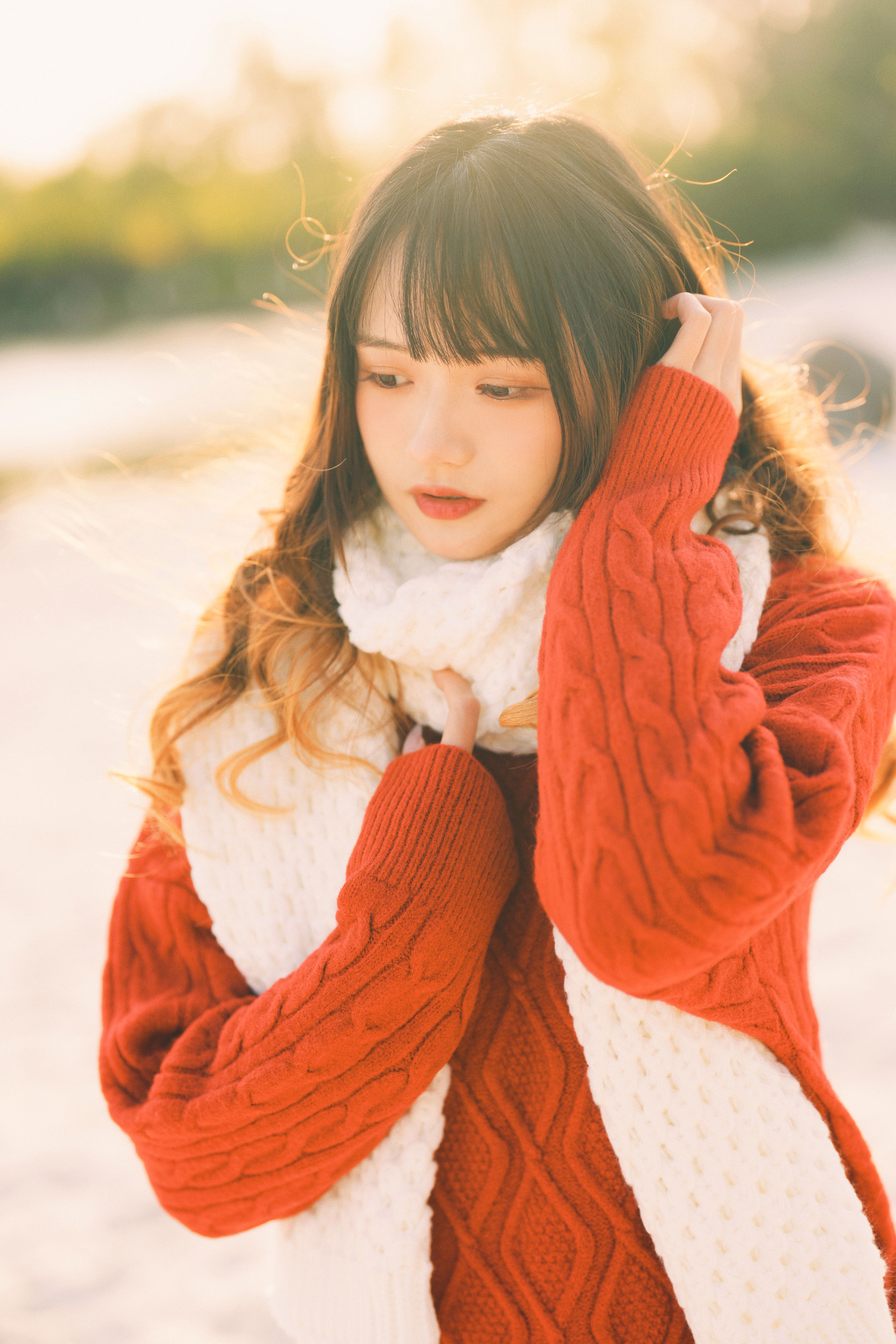 认真的雪