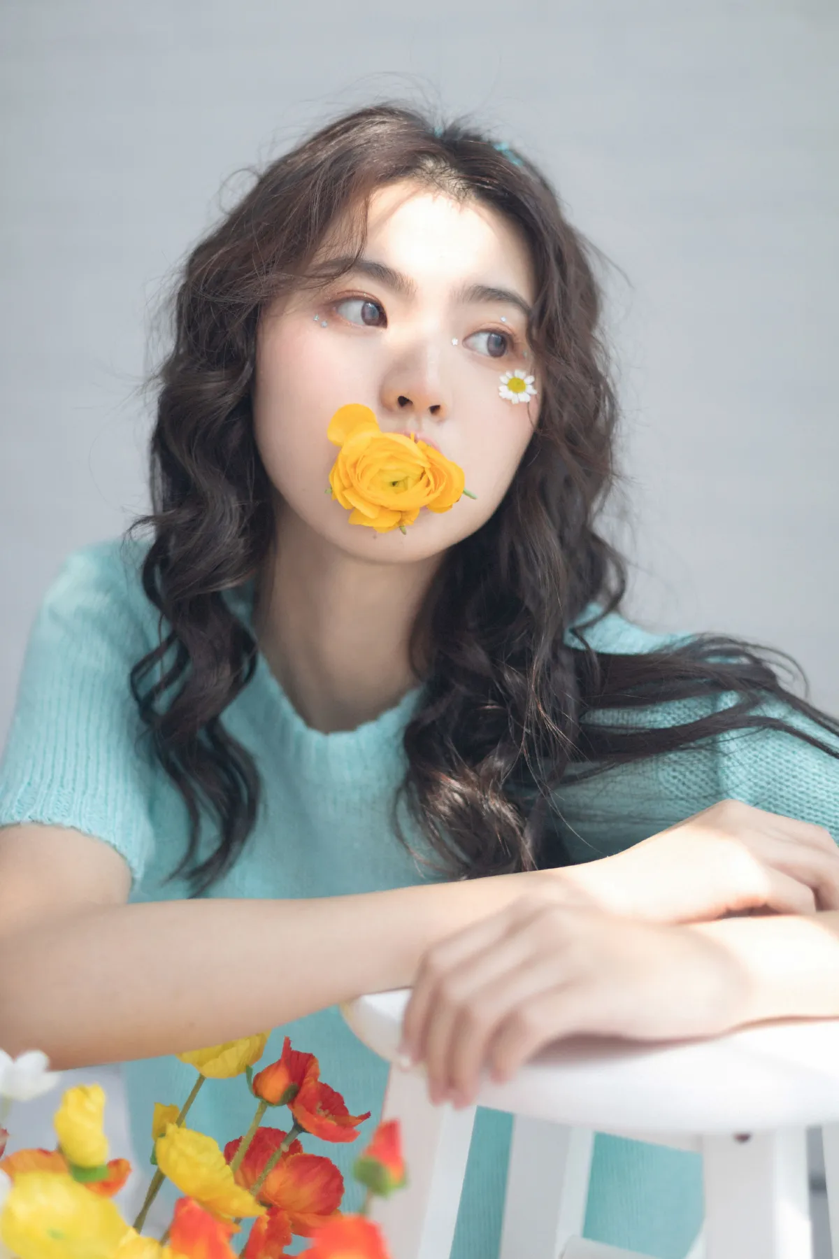 蓝色心动少女