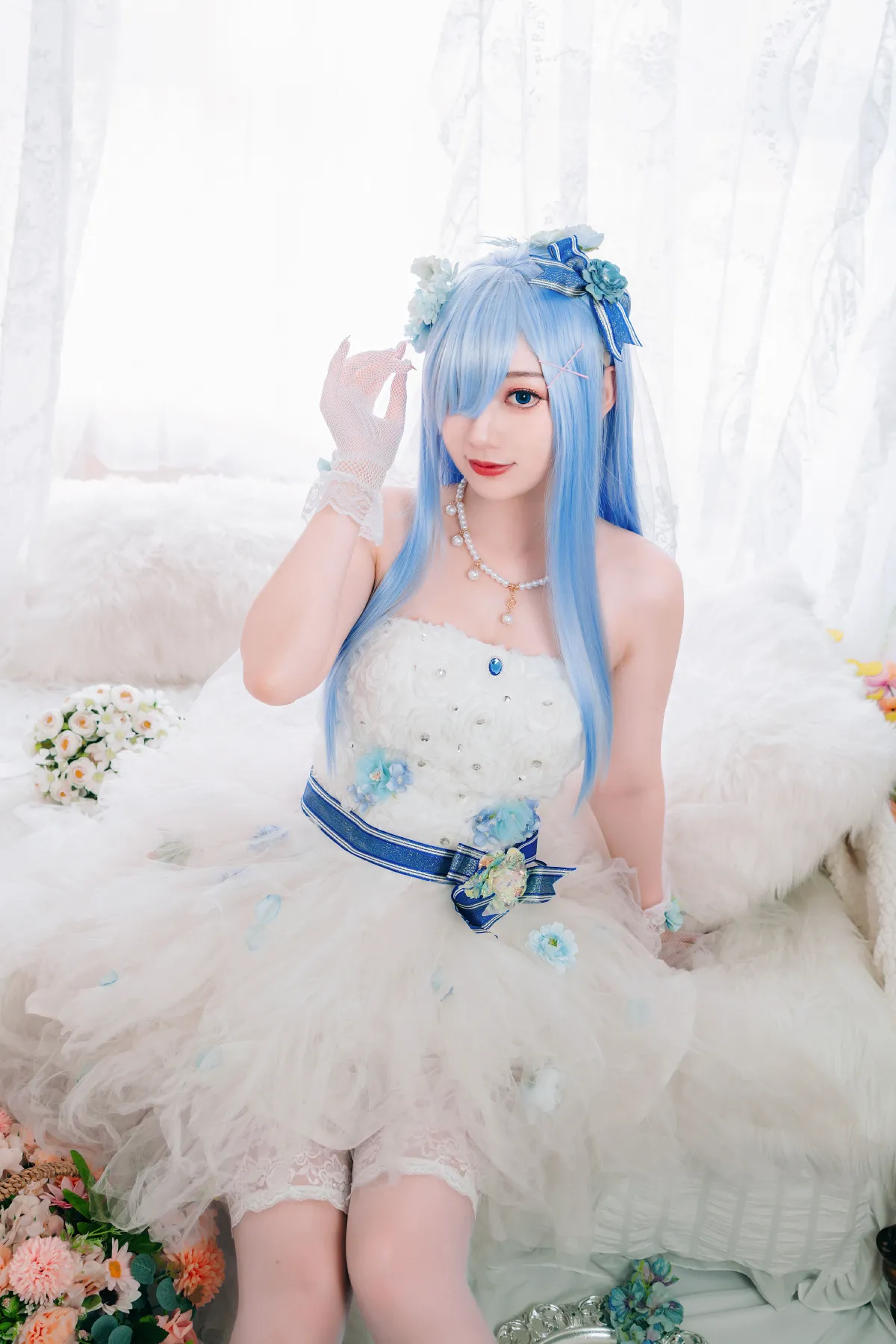 长发蕾姆花嫁