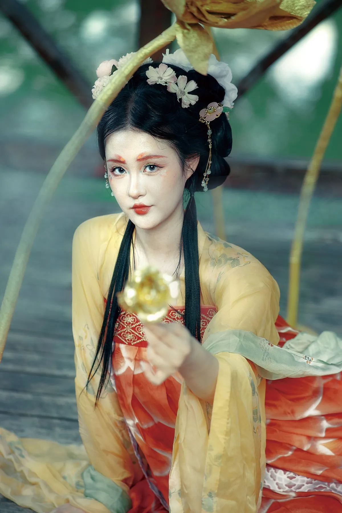 小哥邪帝叫你灵儿_月白星稀《锦鲤》美图作品图片2