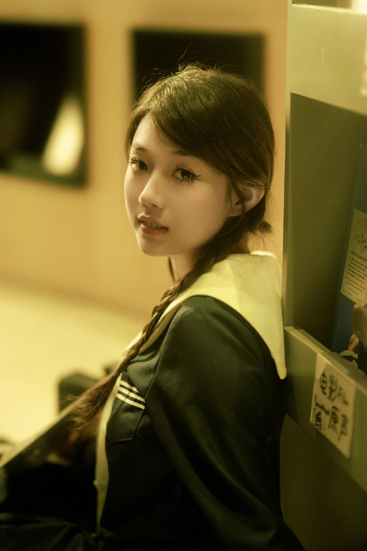 武庚_裴同学《jk唱片店》美图作品图片5