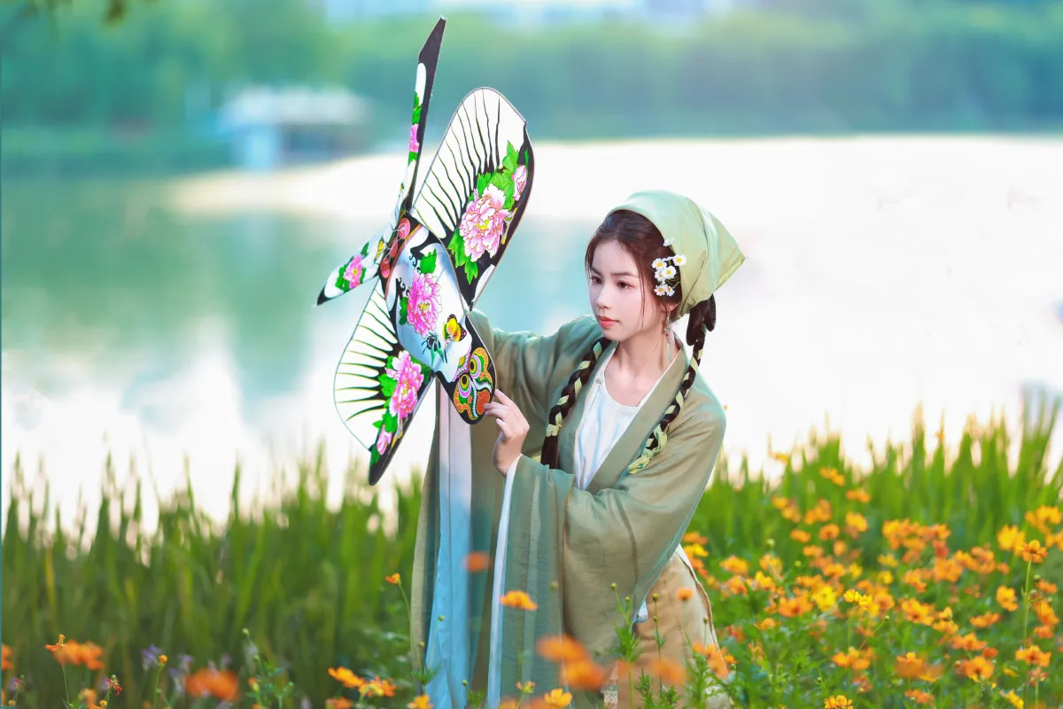 风筝与花