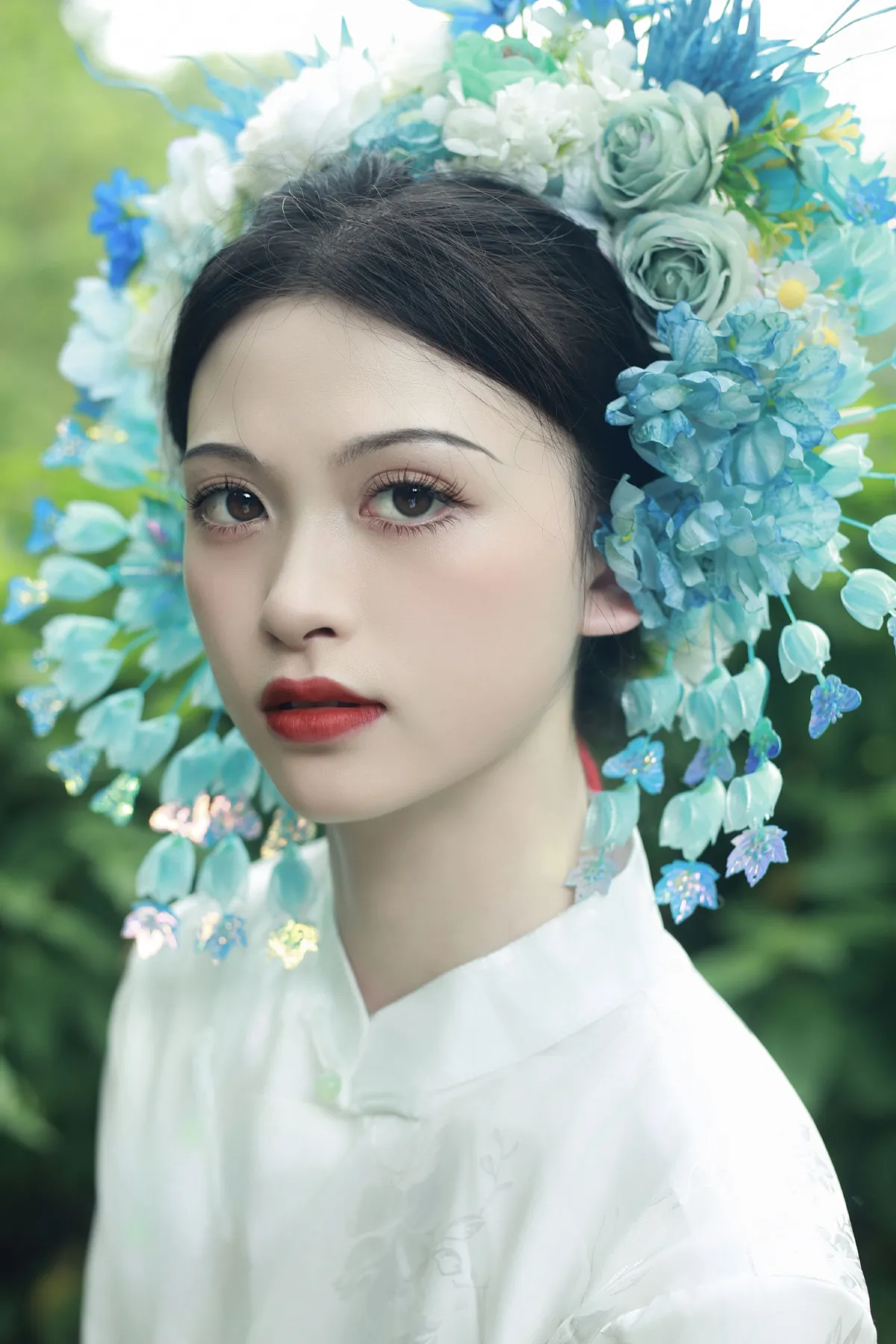 戴花