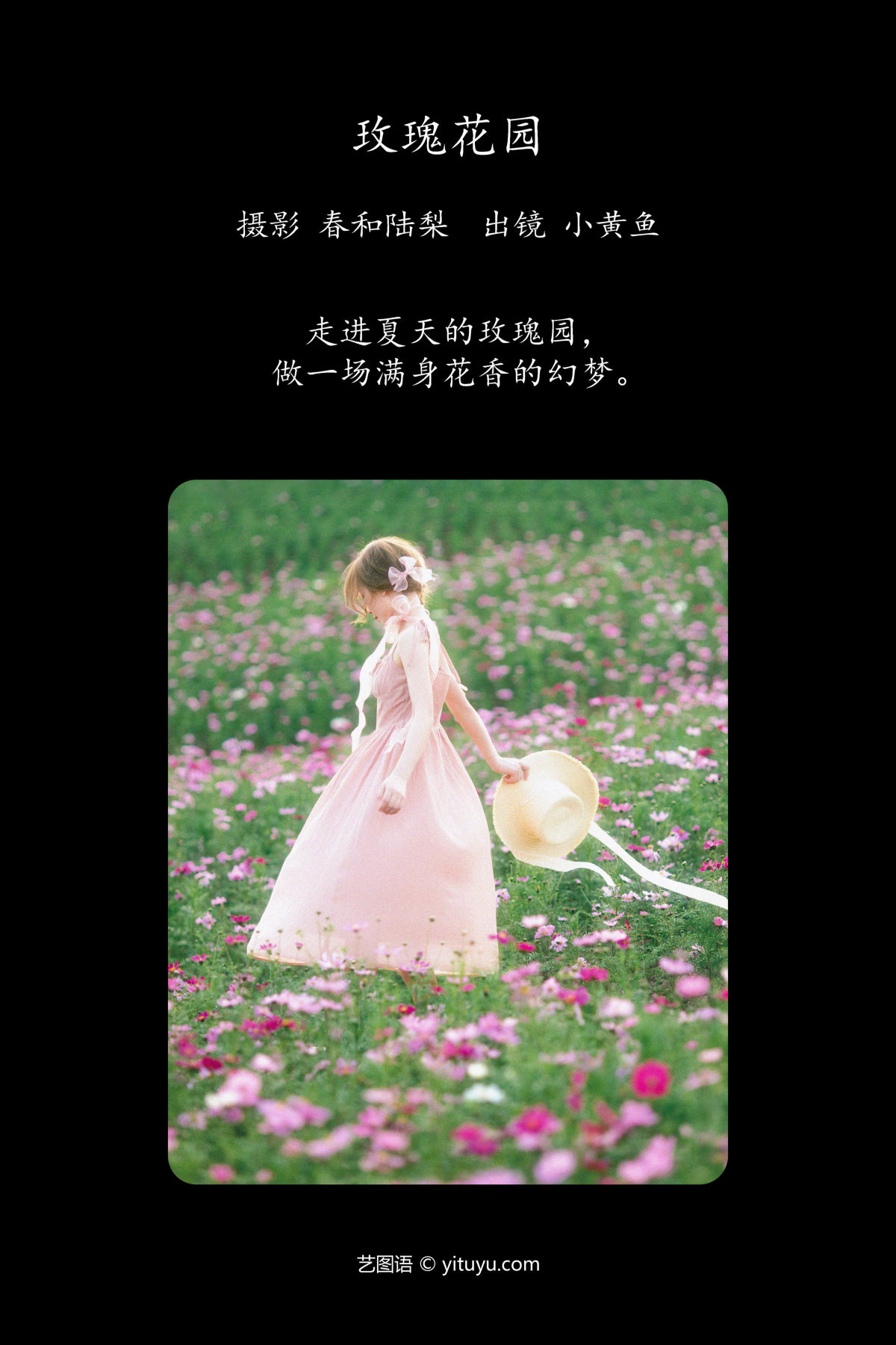 春和陆梨_小黄鱼《玫瑰花园》美图作品图片2