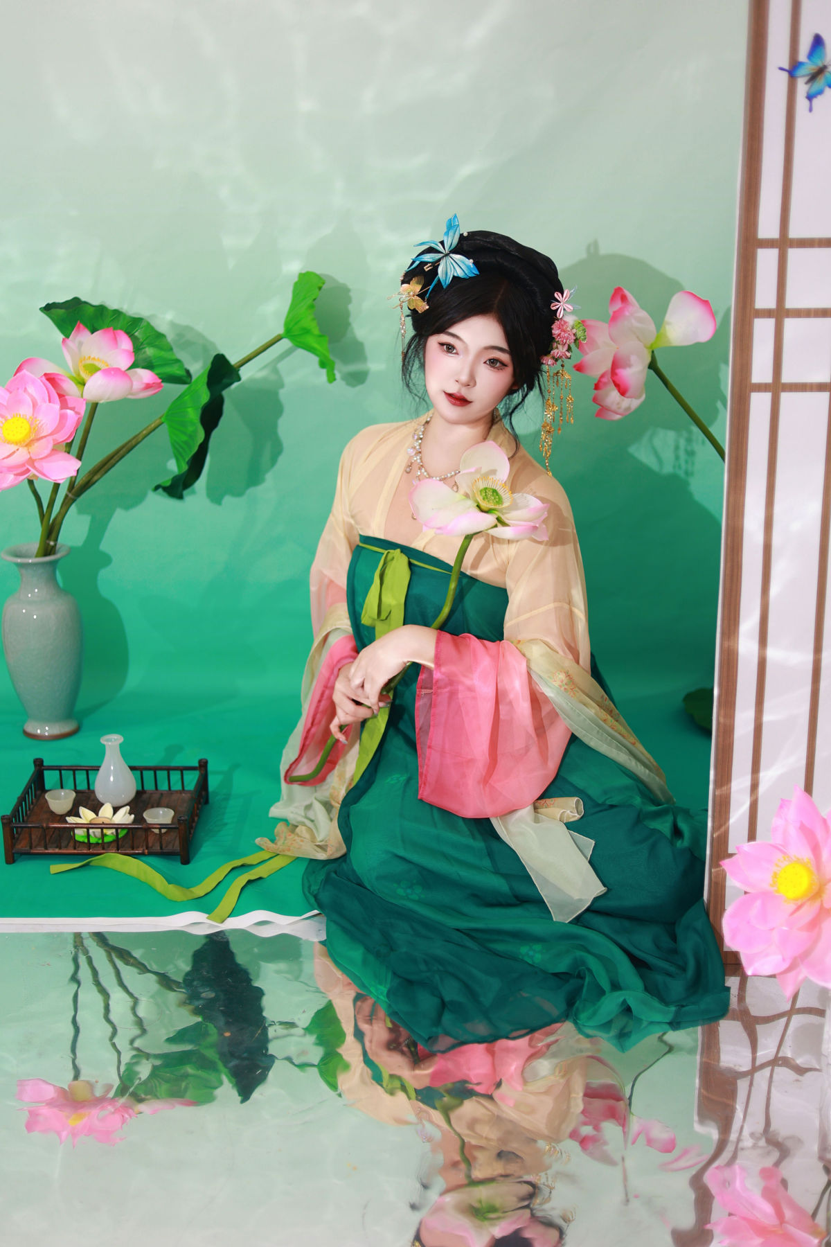 荷叶叶_KaiLin酱《芙蓉画卷》美图作品图片5