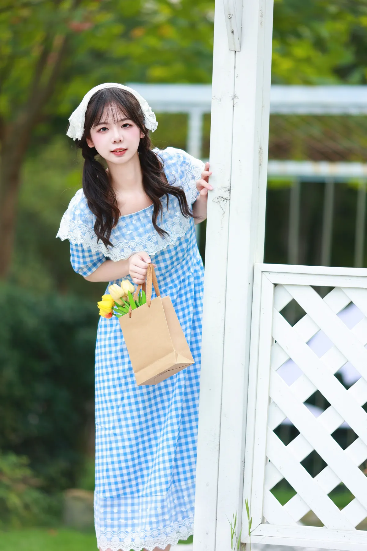 蓝裙子少女1
