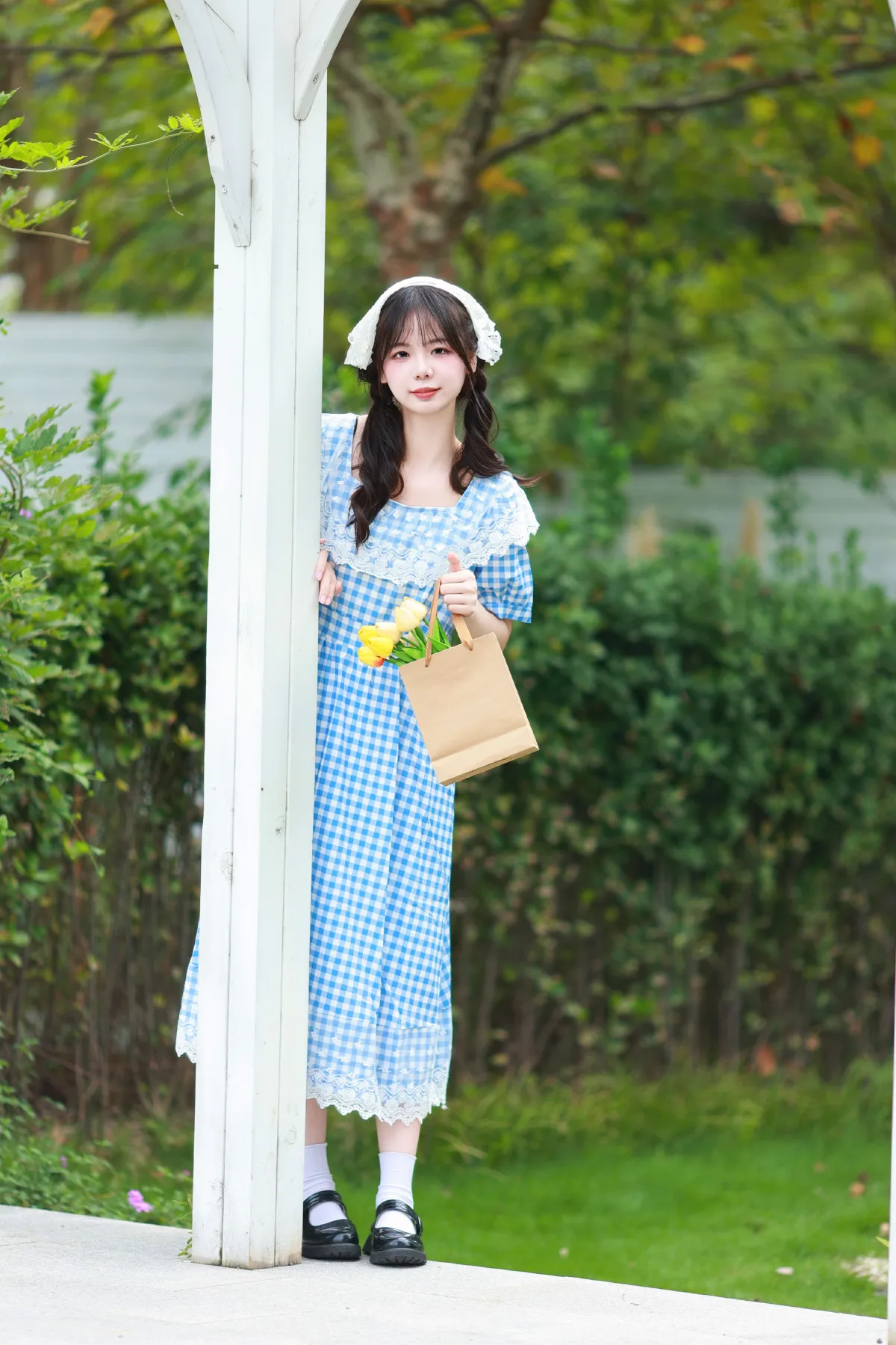蓝裙子少女4