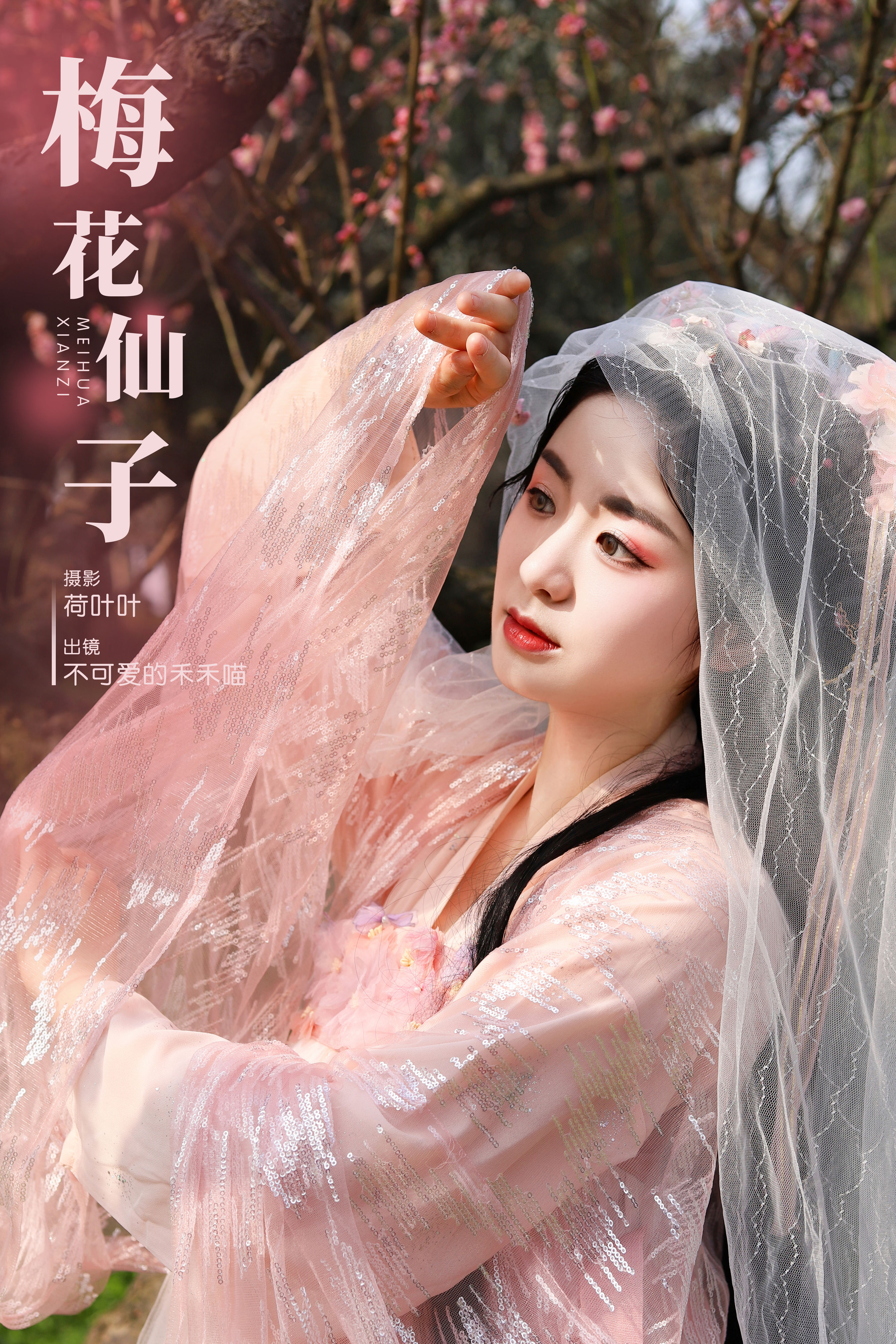 荷叶叶_不可爱的禾禾喵《梅花仙子》美图作品图片1