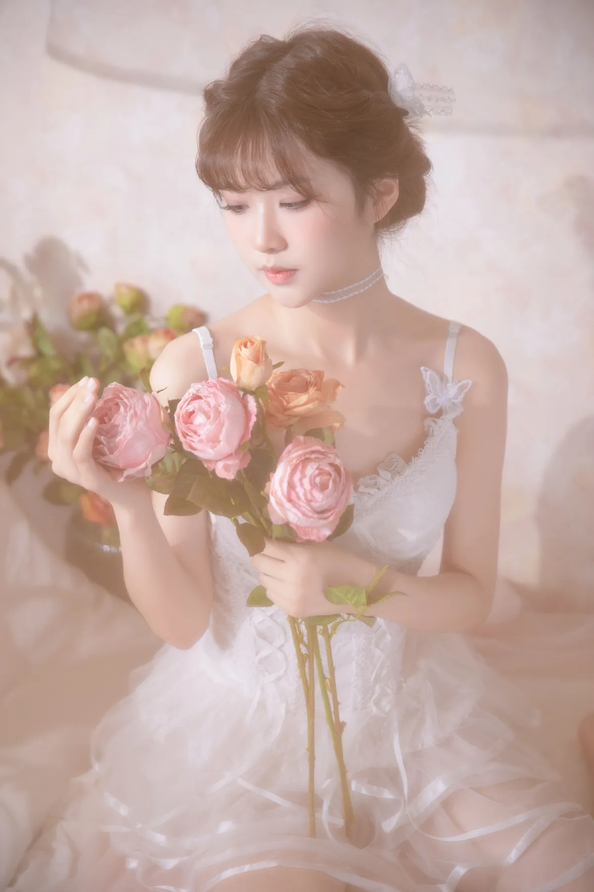 在重庆拍照的星野_月月《白色芭蕾》美图作品图片3
