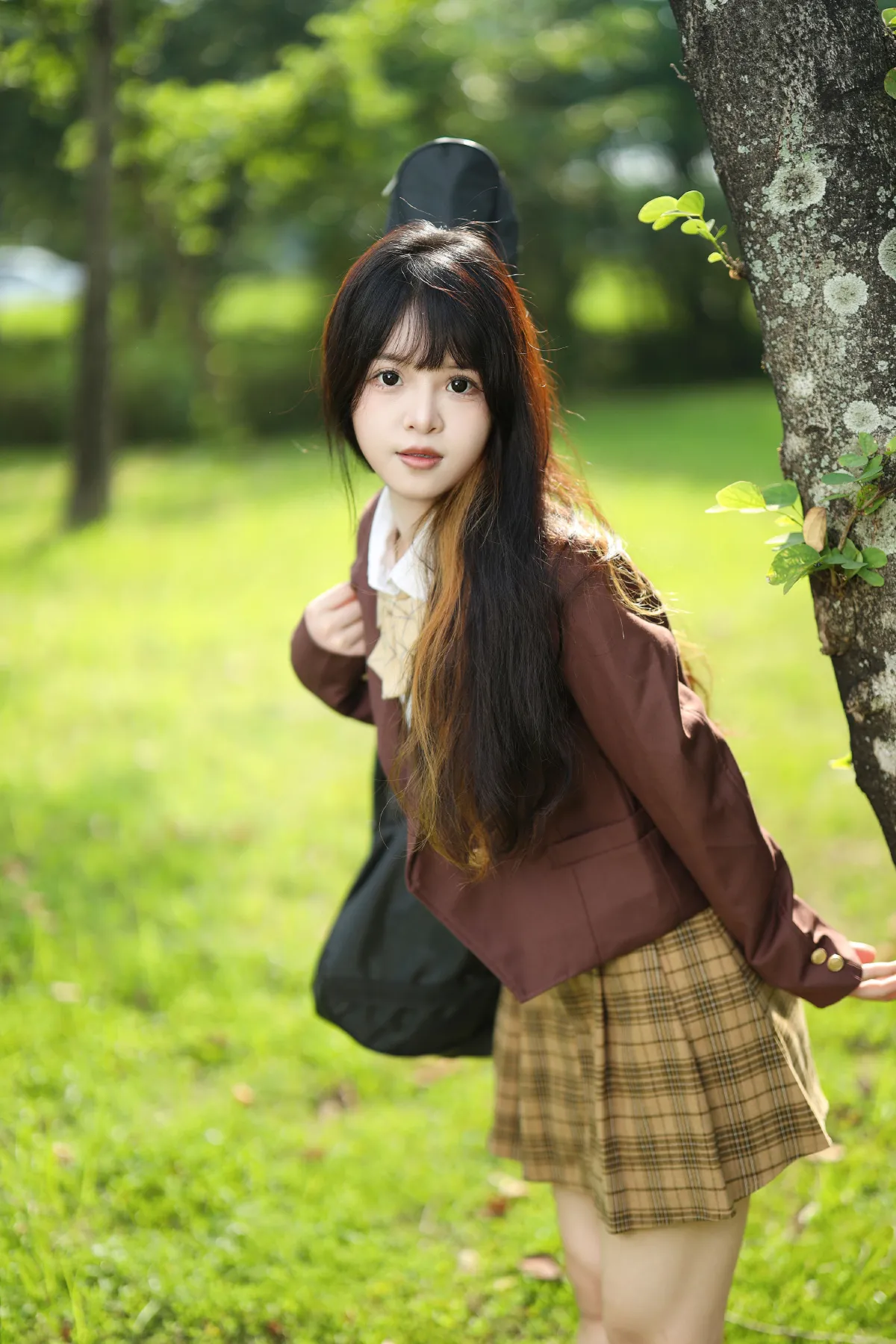 放学的女孩