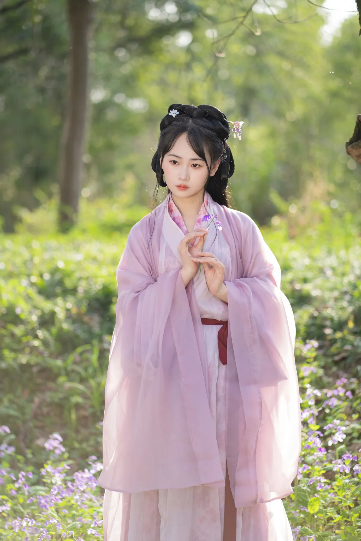 紫色汉服真的好美啊1