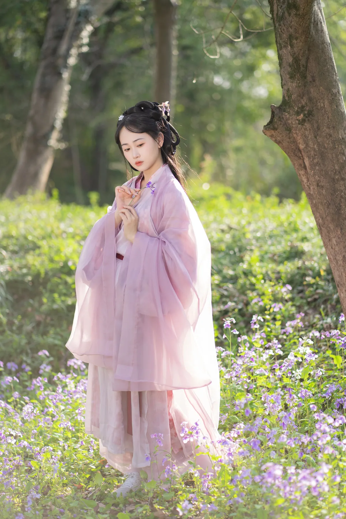 紫色汉服真的好美啊2