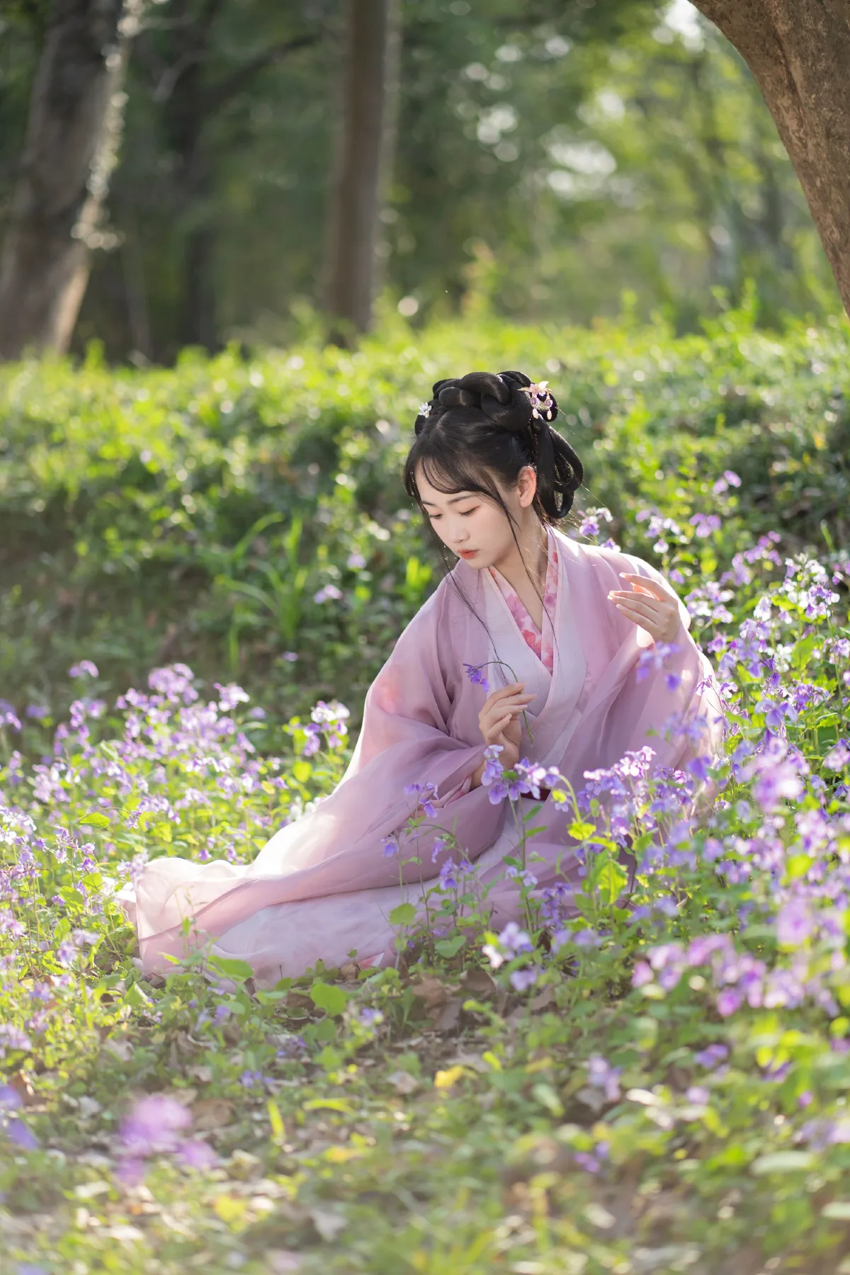 紫色汉服真的好美啊3