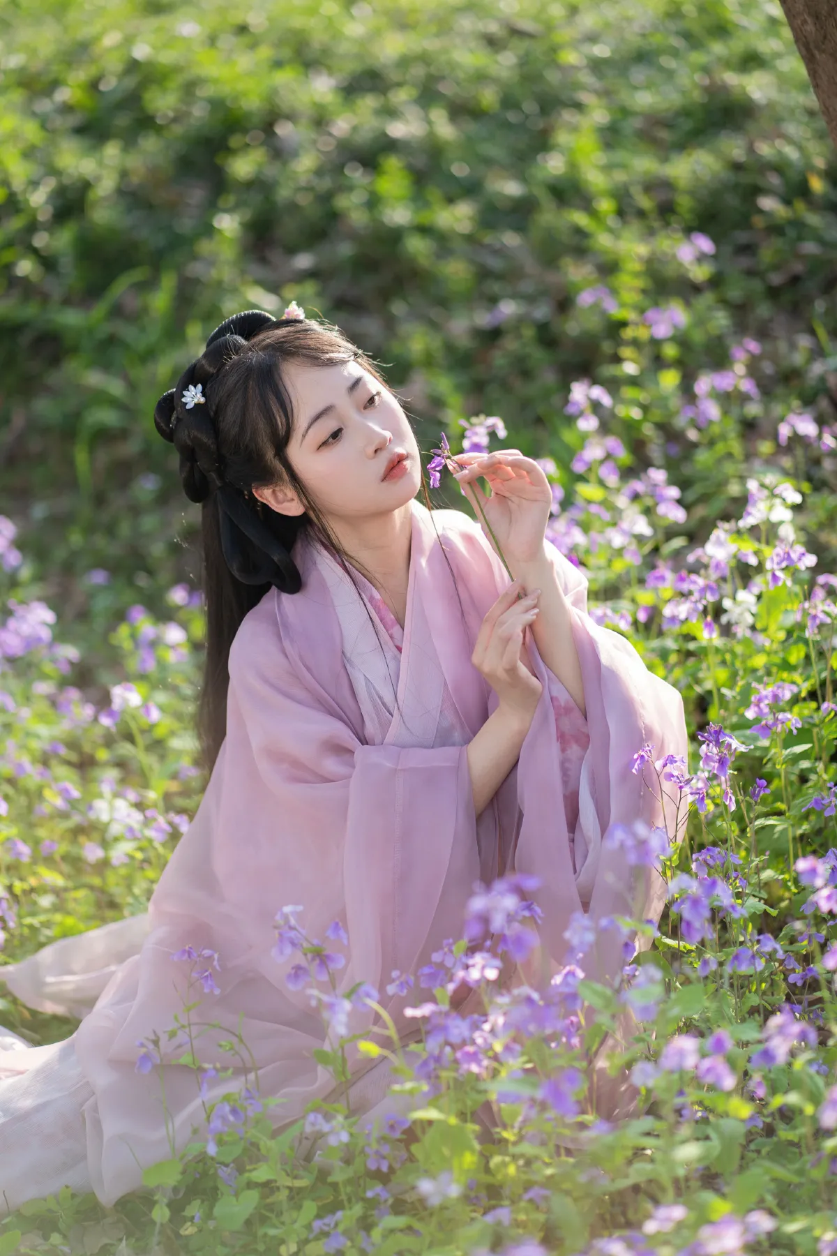 紫色汉服真的好美啊