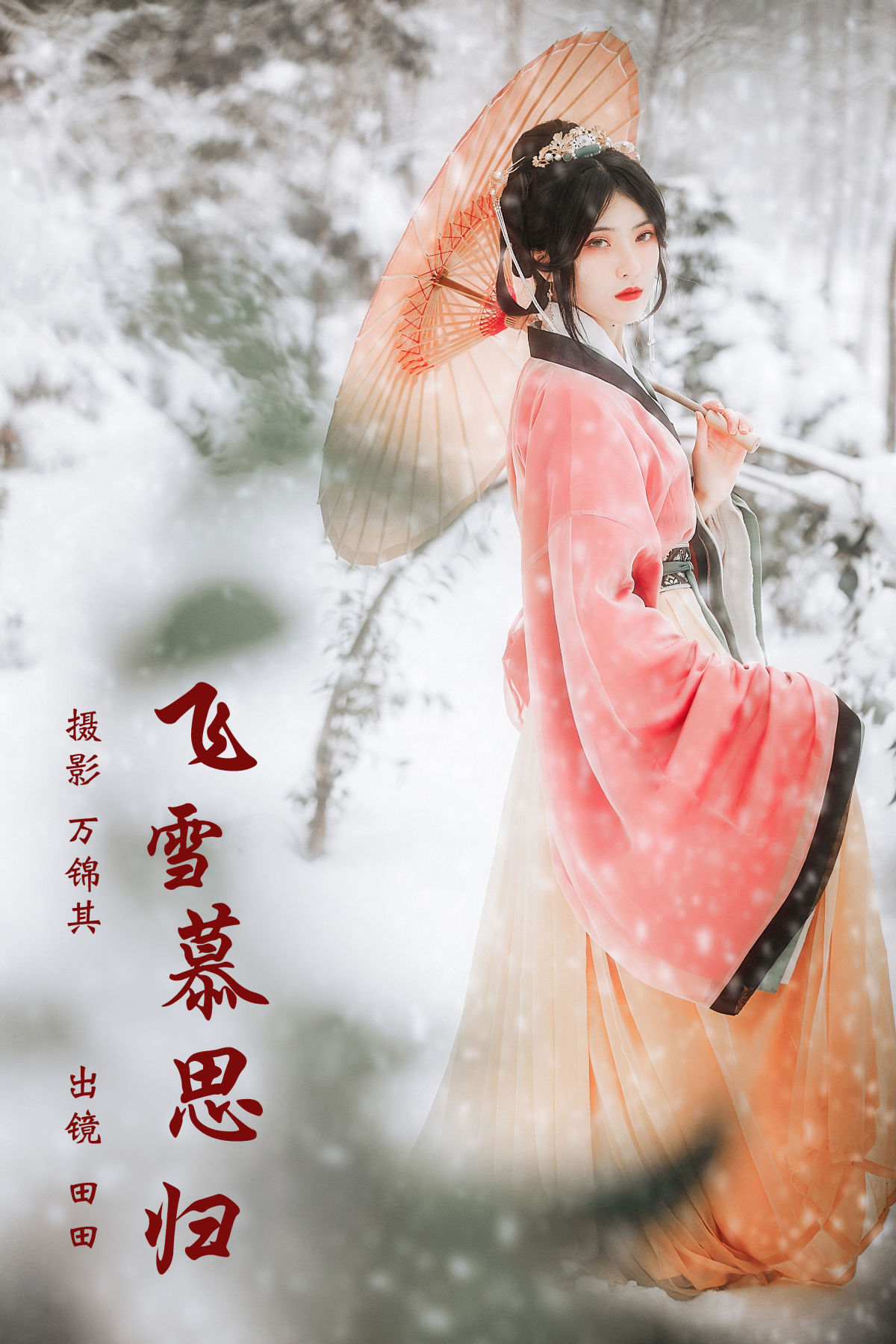 万锦其_当初叫人家小田田《飞雪慕思归》美图作品图片1