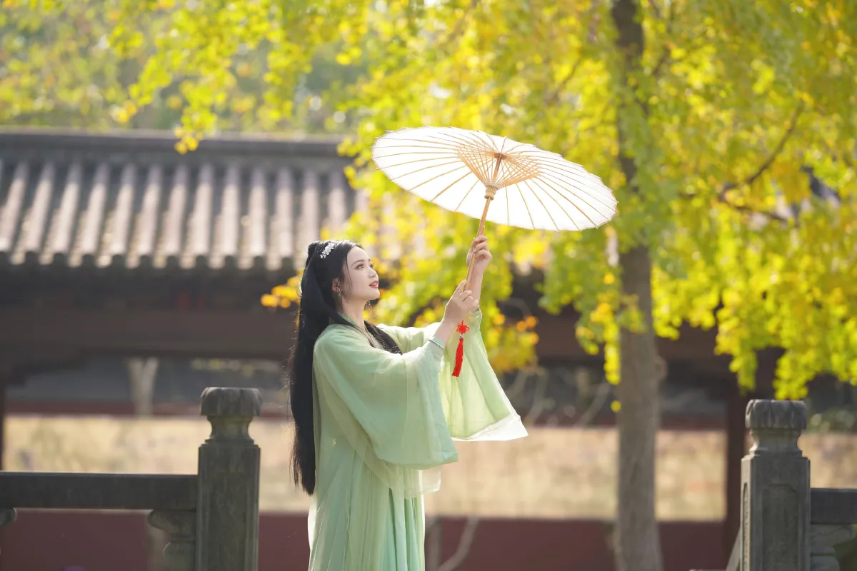 穿汉服记录秋天