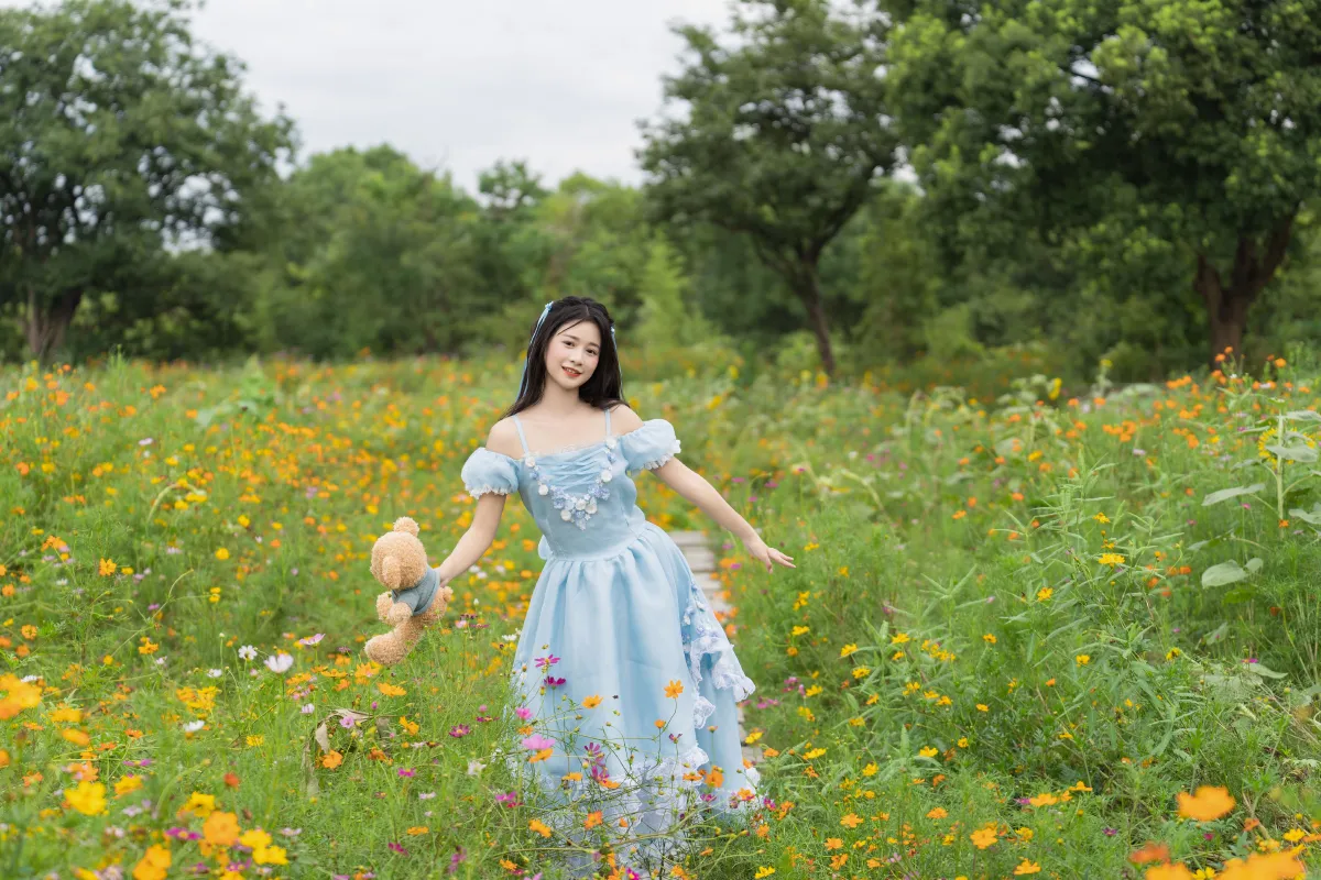 西夏_橙子舒《黄色花海》美图作品图片4