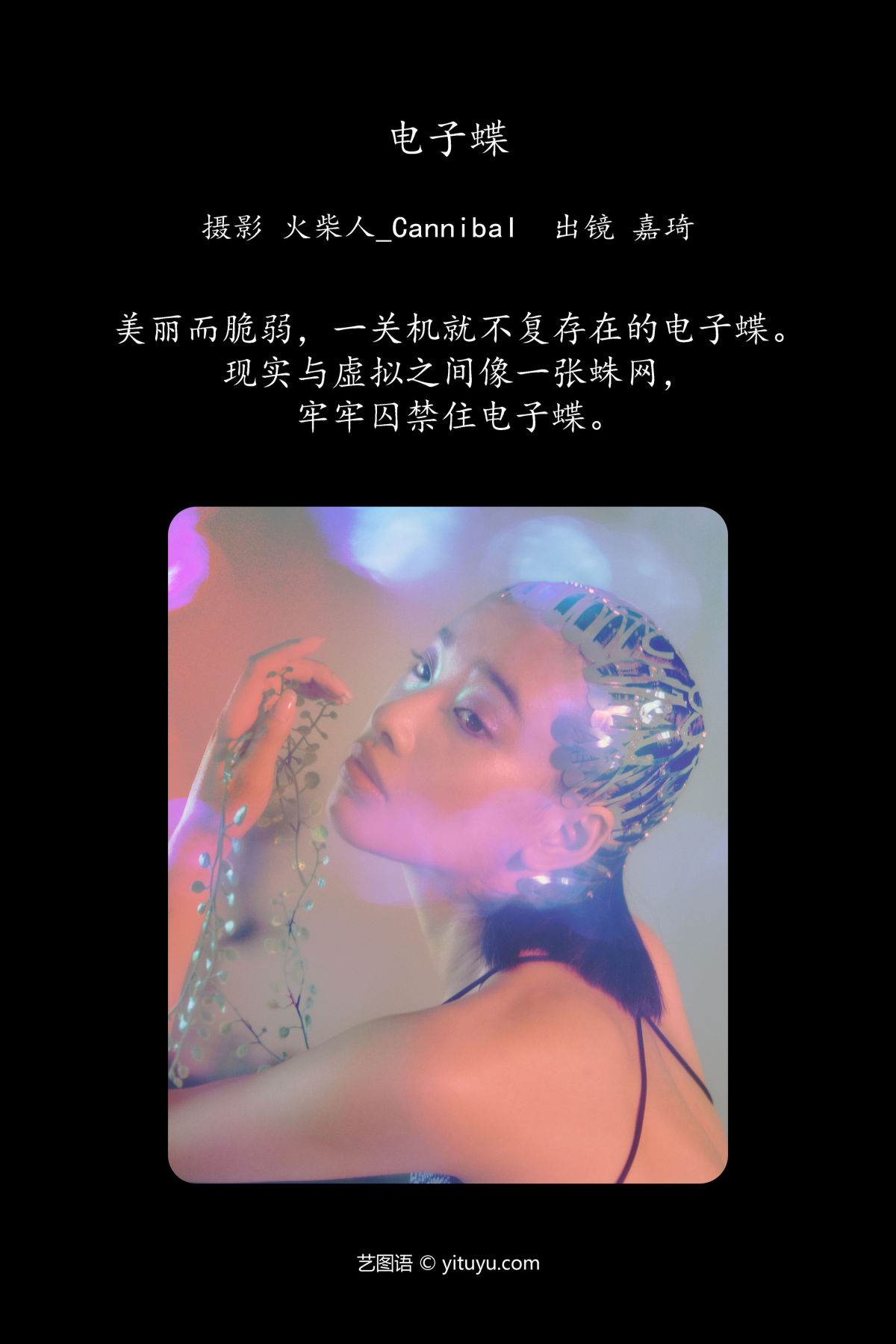 火柴人_Cannibal_嘉琦《电子蝶》美图作品图片2