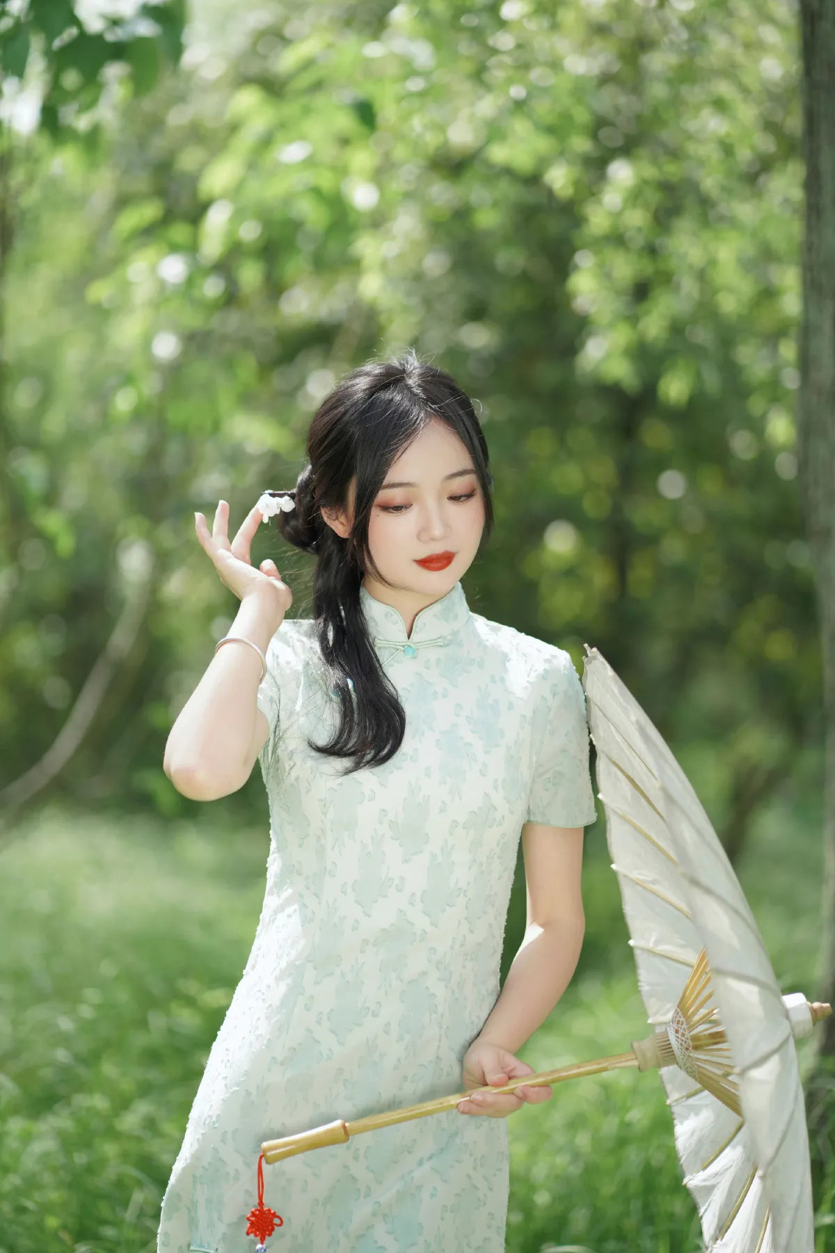 盛夏中的一抹天青色