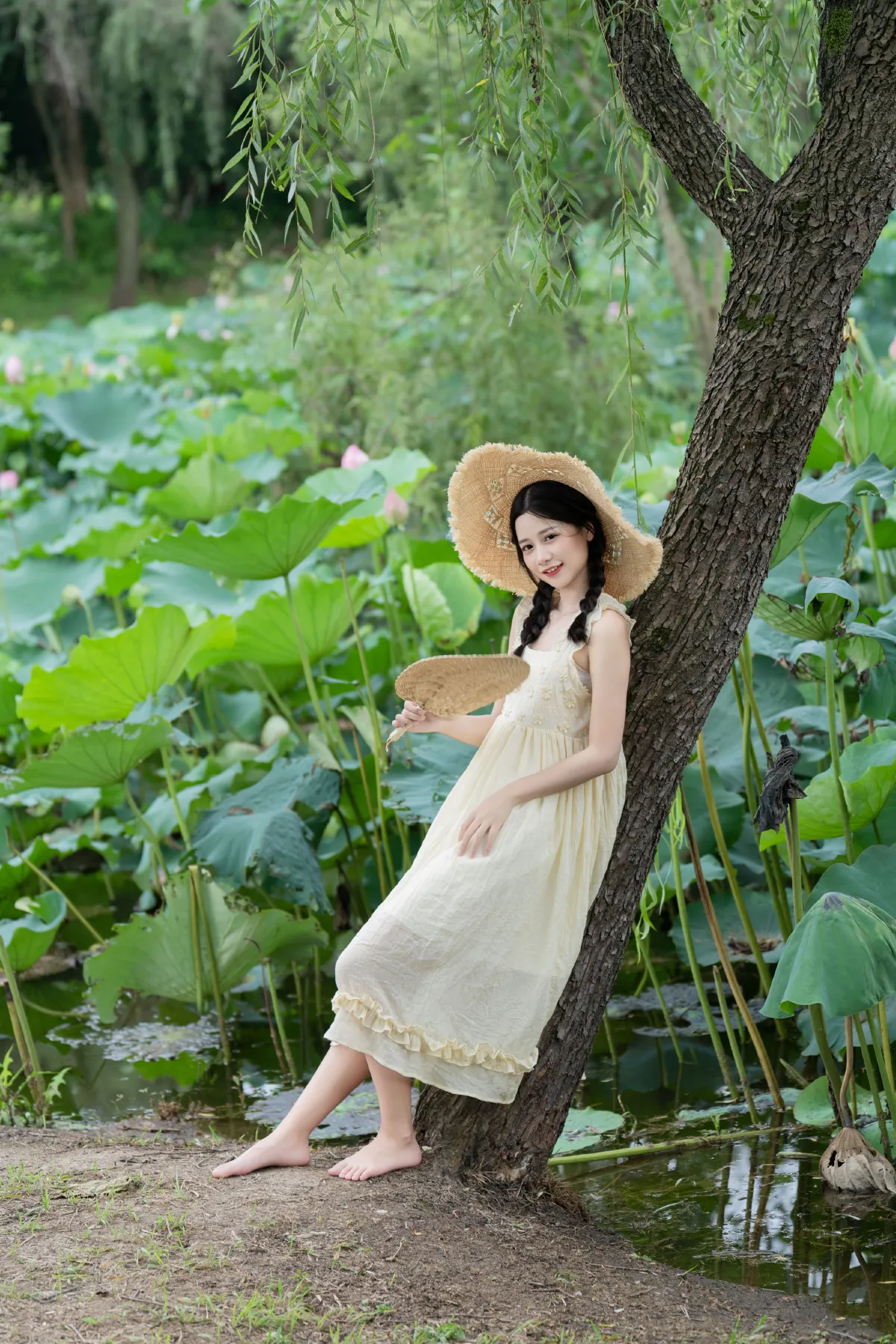 炎炎夏日 荷花少女1