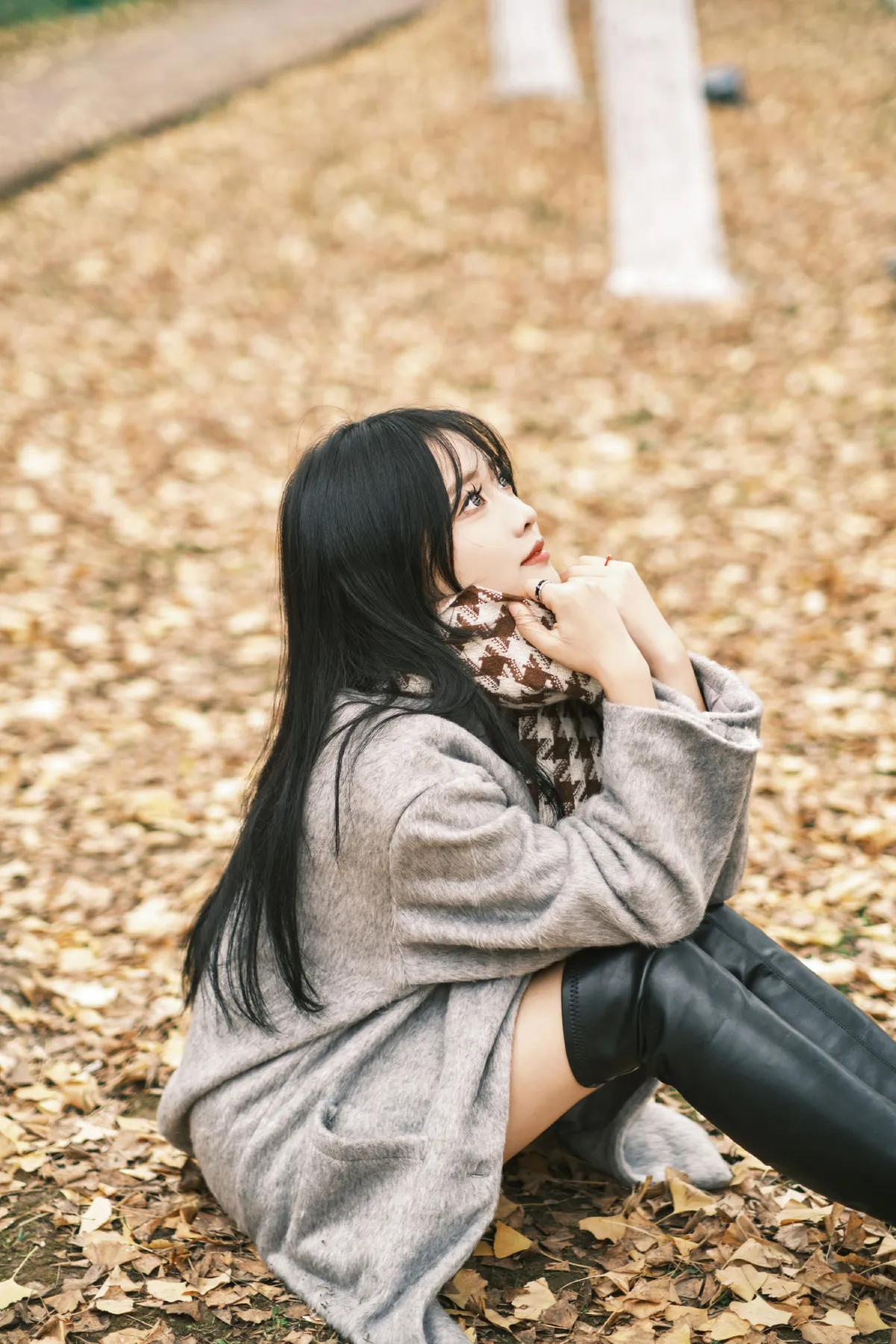 银杏人像